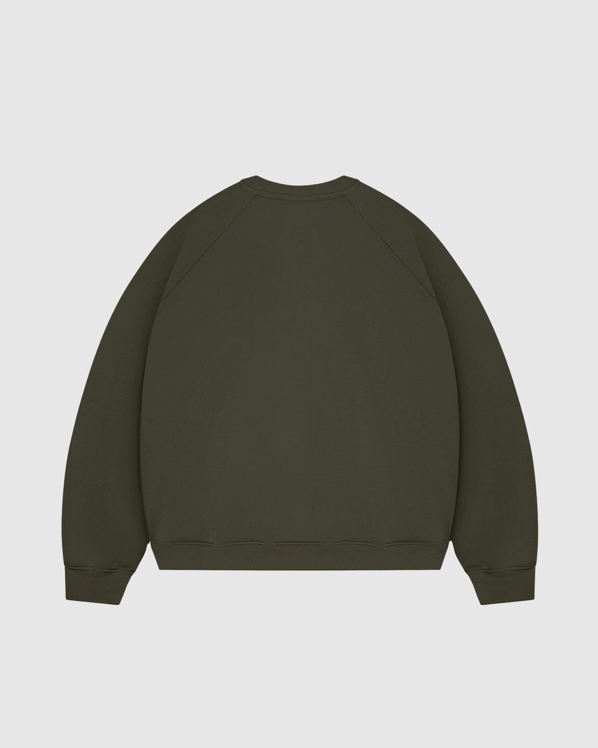 Premium 500gsm Military Green Crewneck
