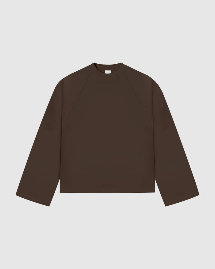 Everyday Mocha Brown Longsleeve Tee