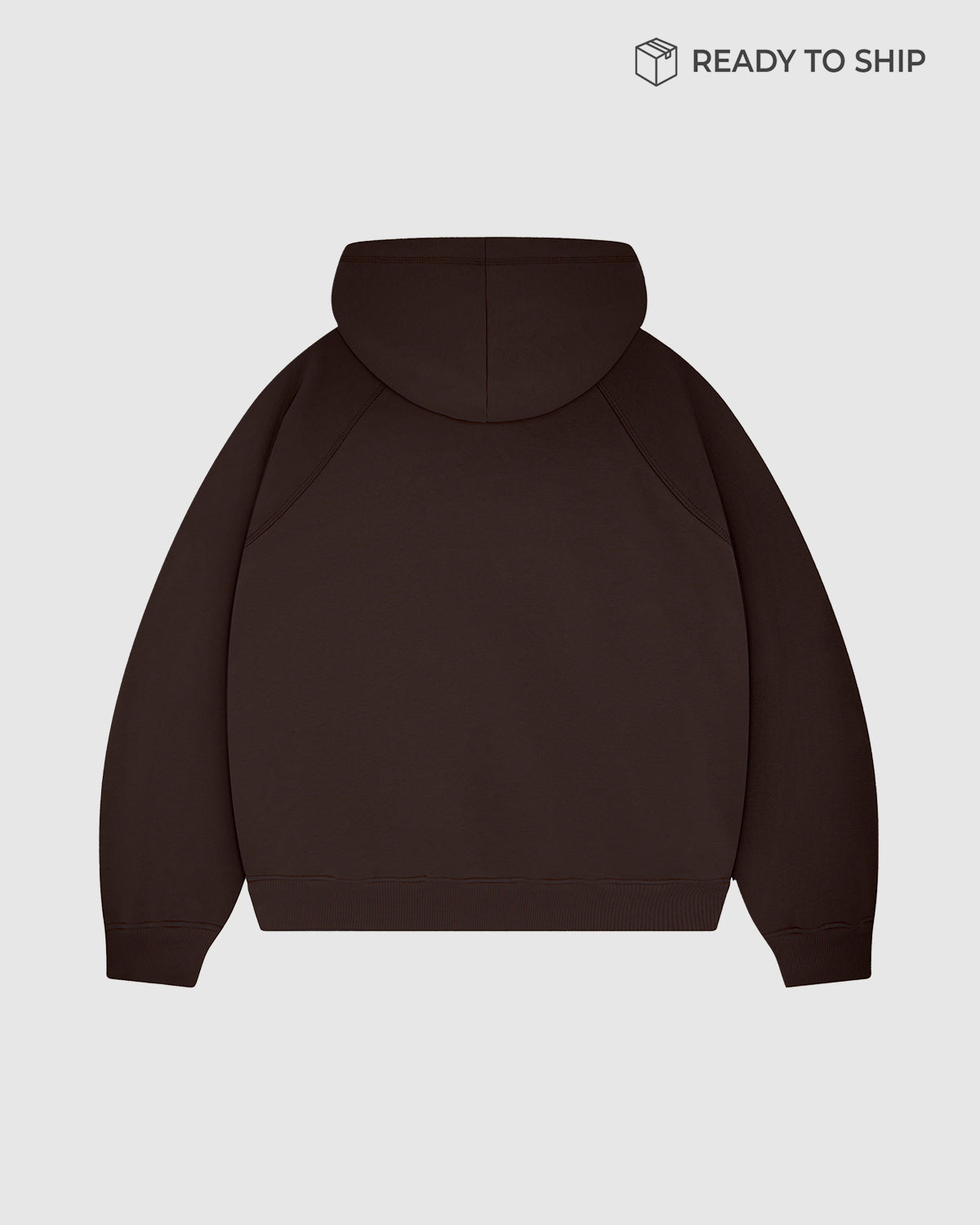 Premium 500gsm Mocha Brown Zip Hoodie