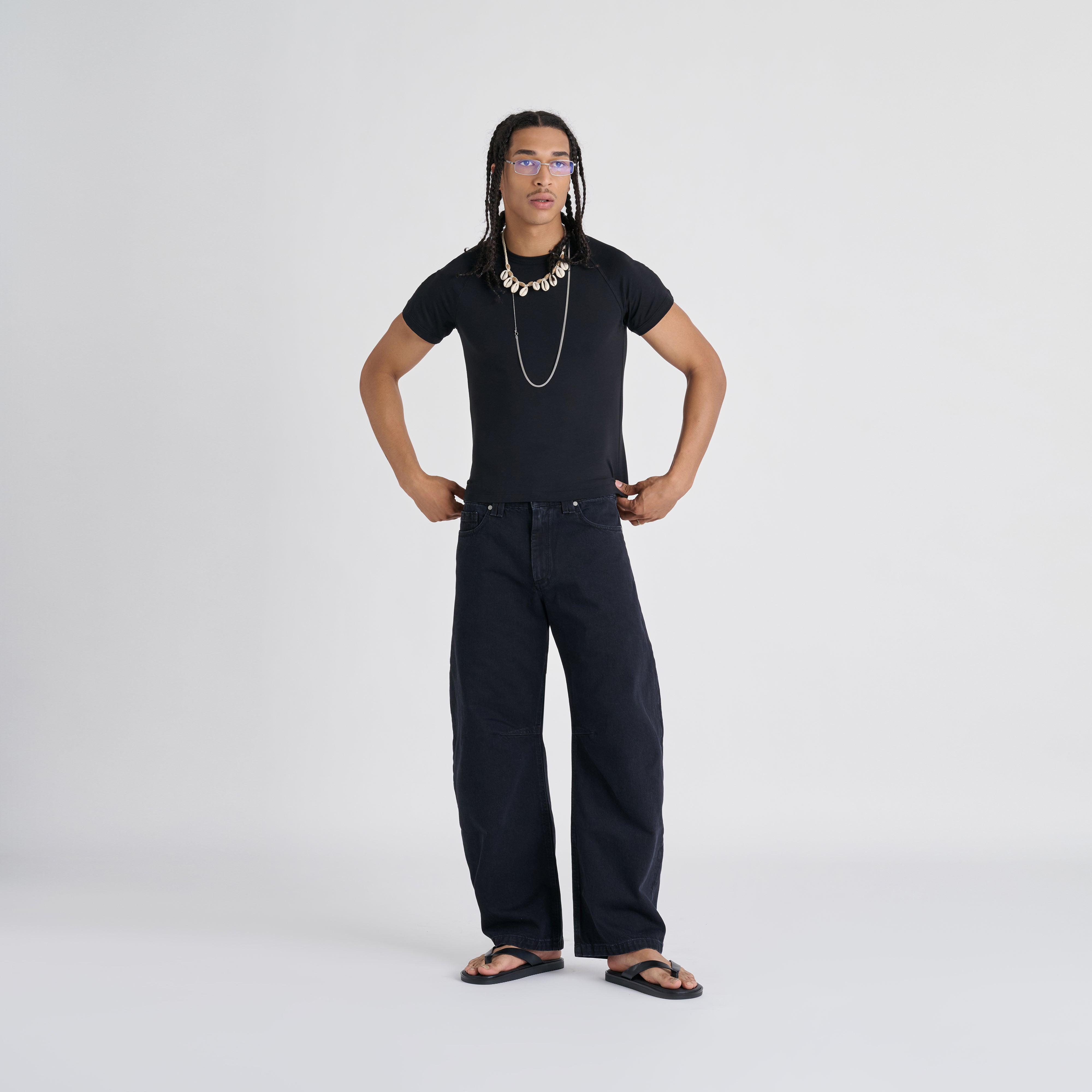 Fitted Tee - Jet Black