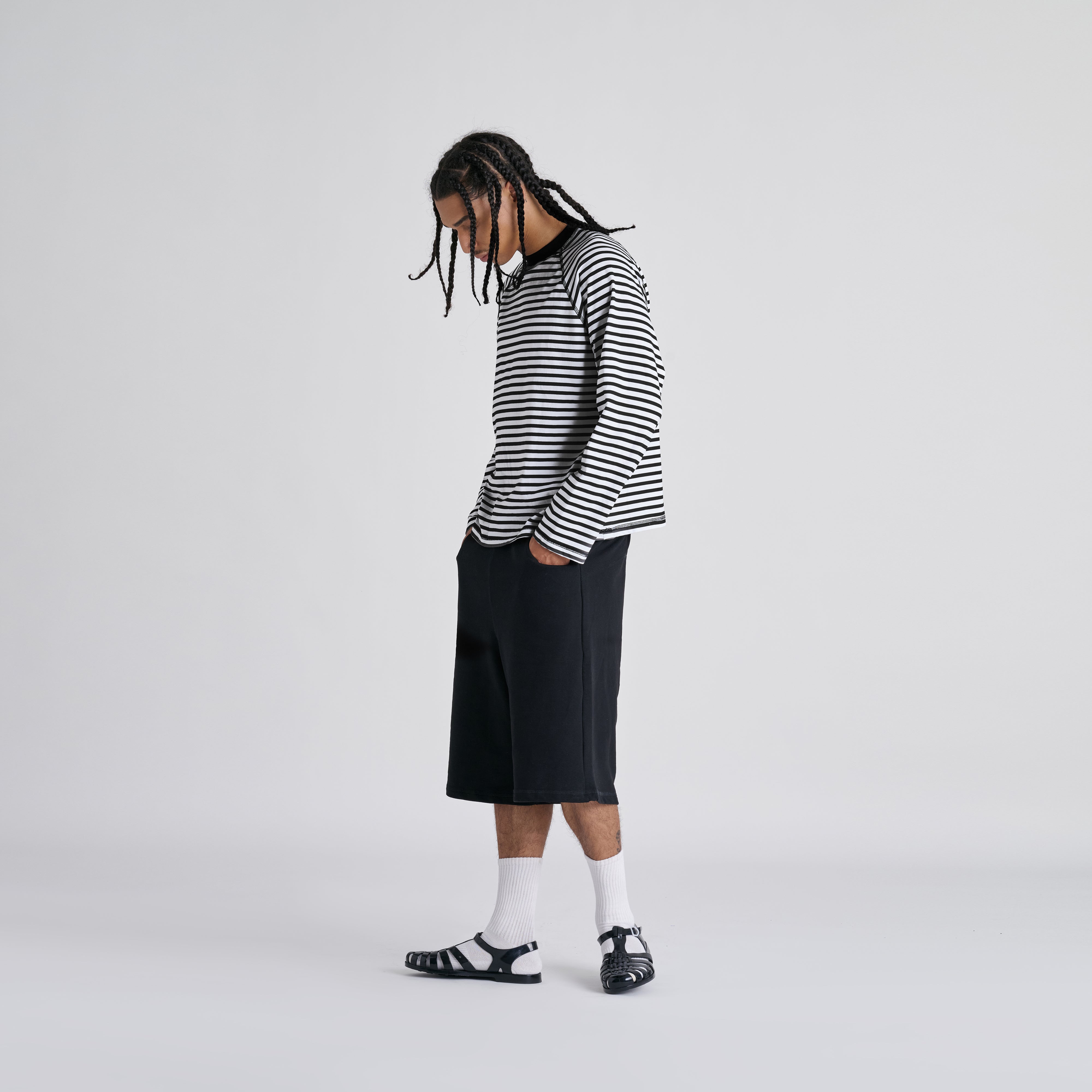Stripes Longsleeve - Jet Black