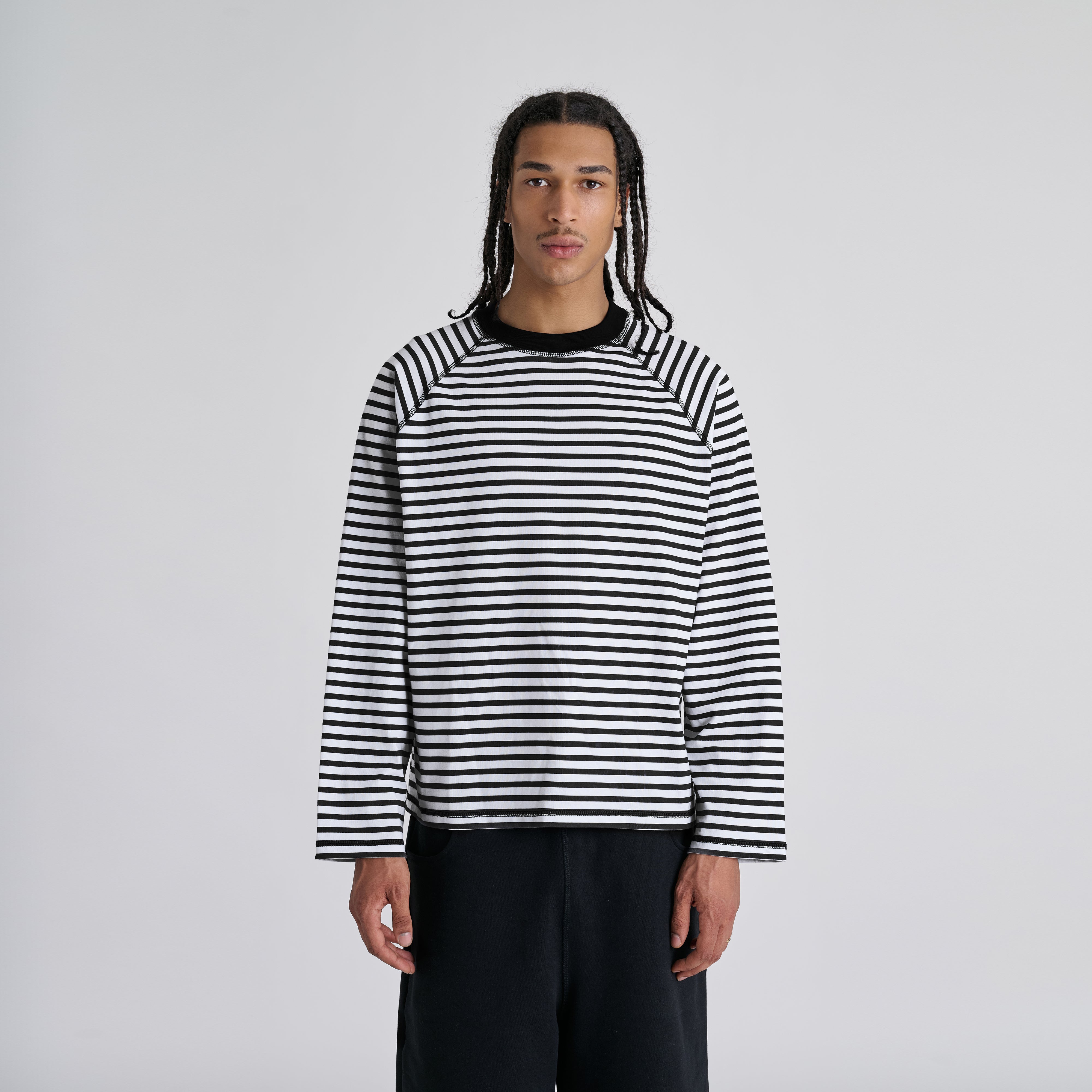 Stripes Longsleeve - Jet Black