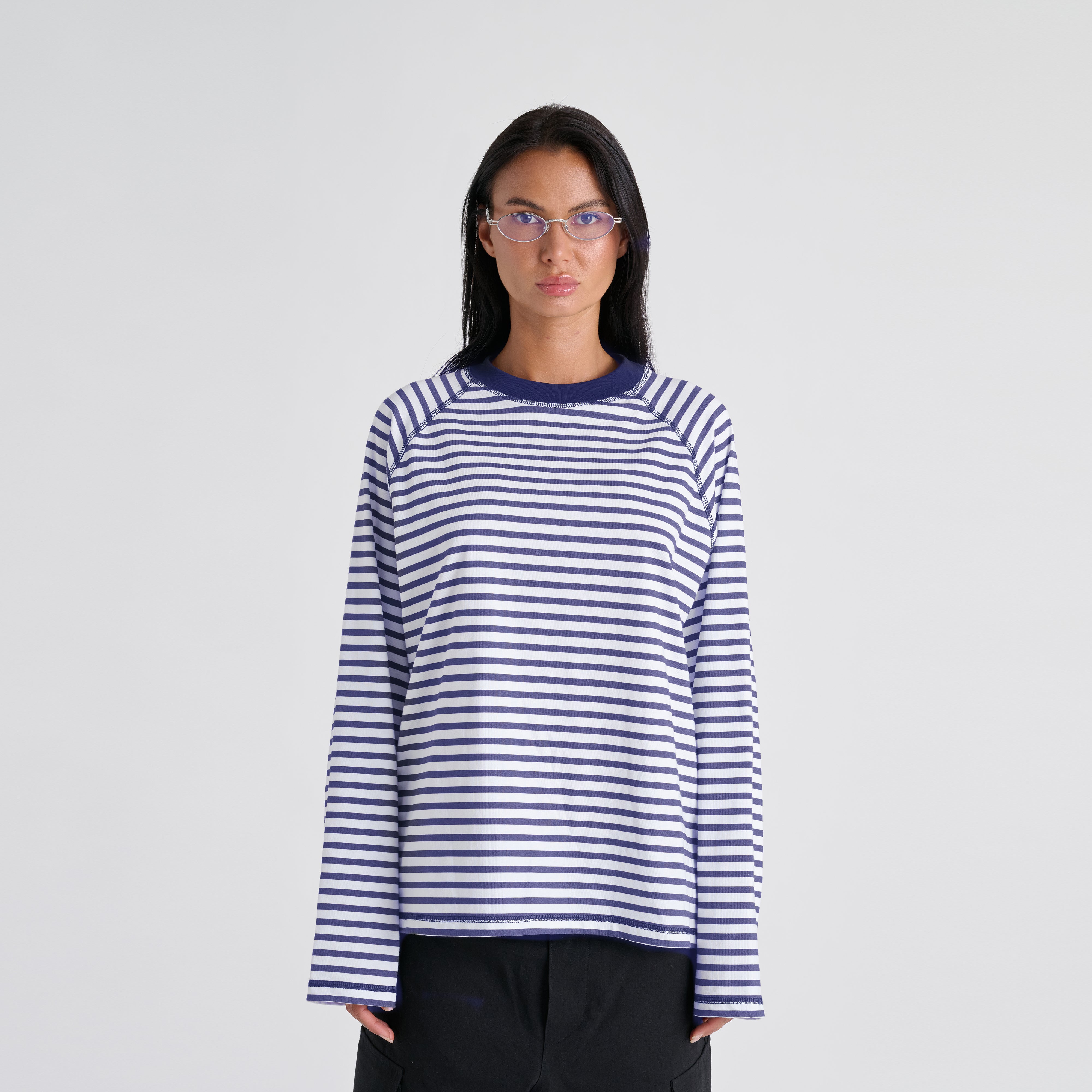 Stripes Longsleeve - Blue Navy