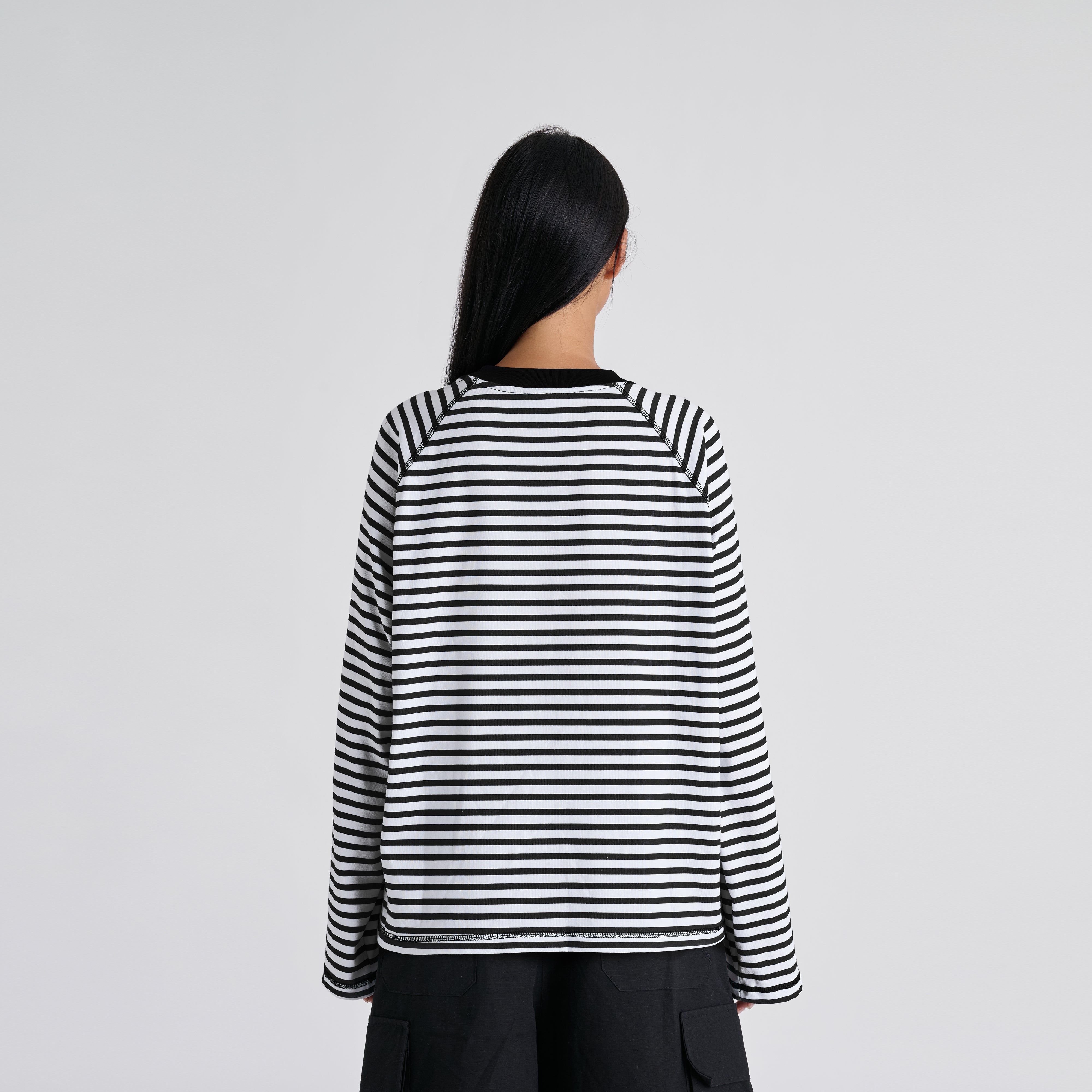 Stripes Longsleeve - Jet Black