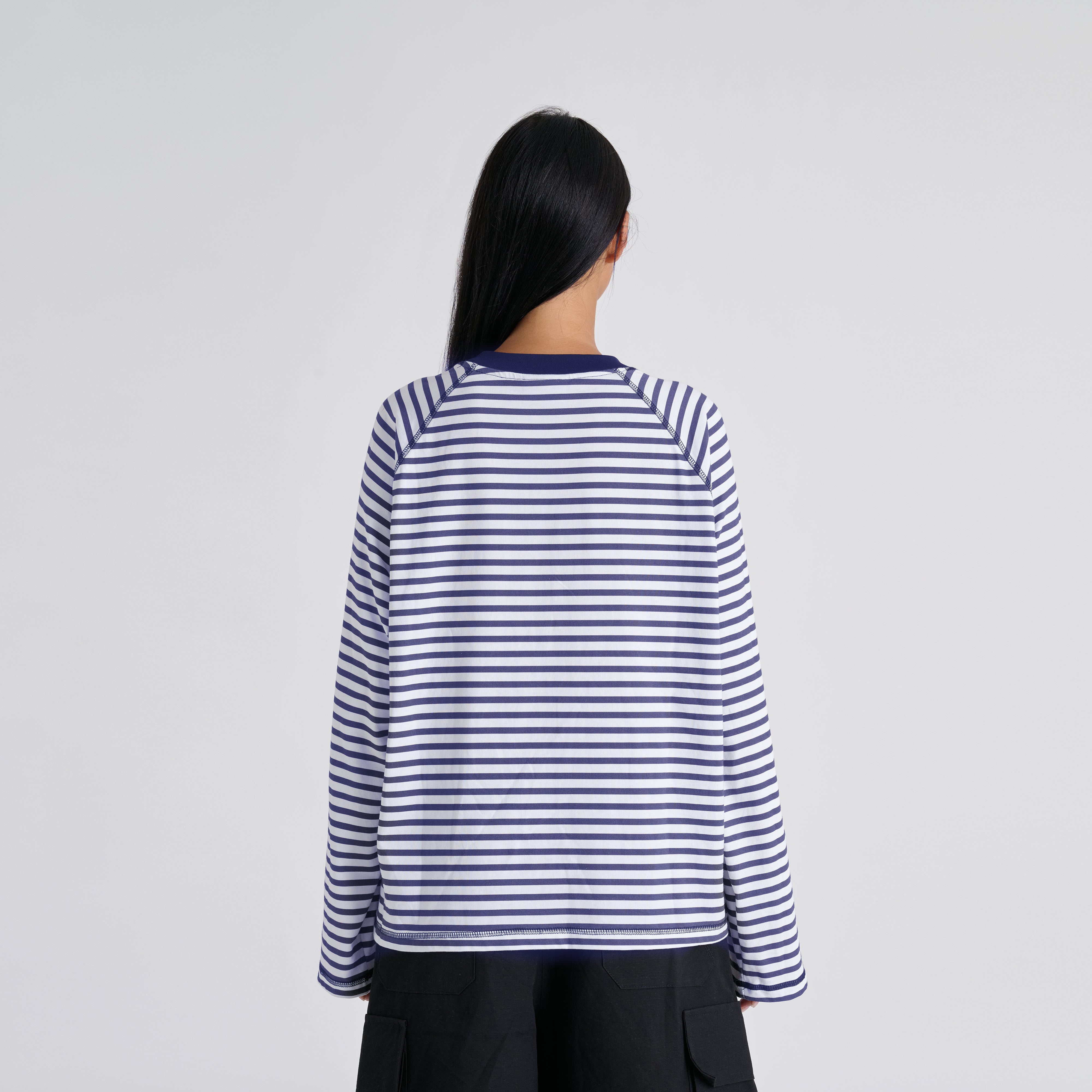 Stripes Longsleeve - Blue Navy