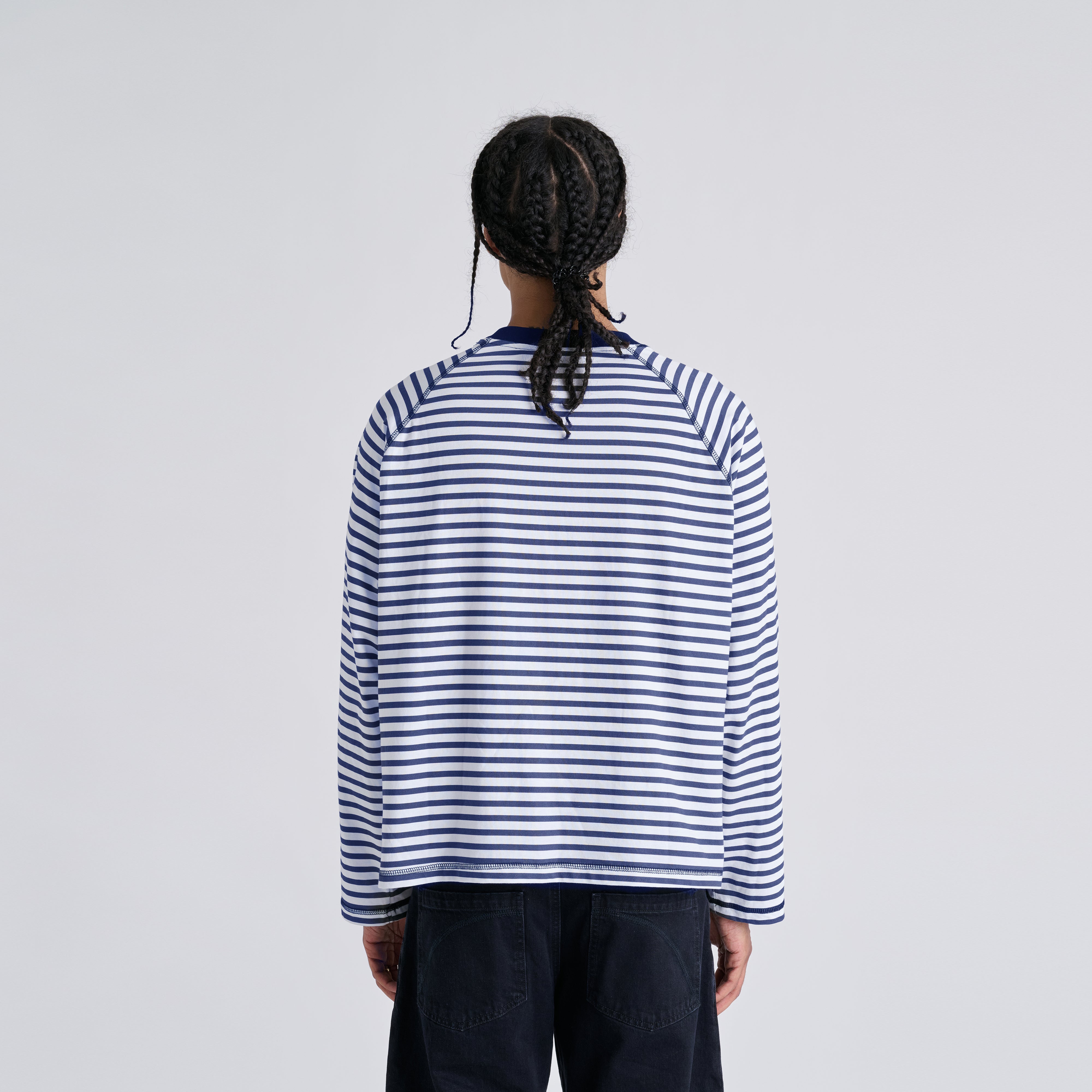 Stripes Longsleeve - Blue Navy