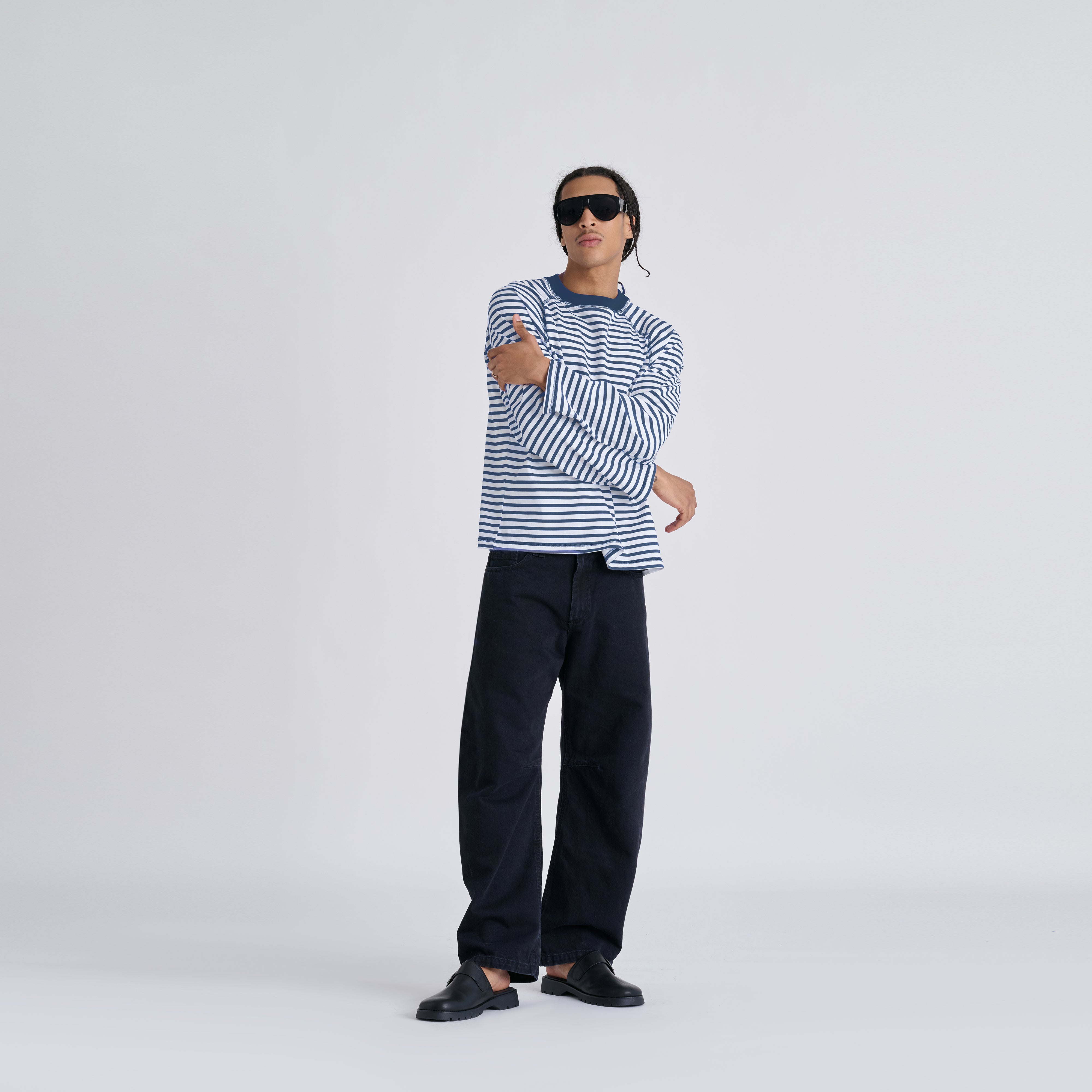 Stripes Longsleeve - Blue Navy