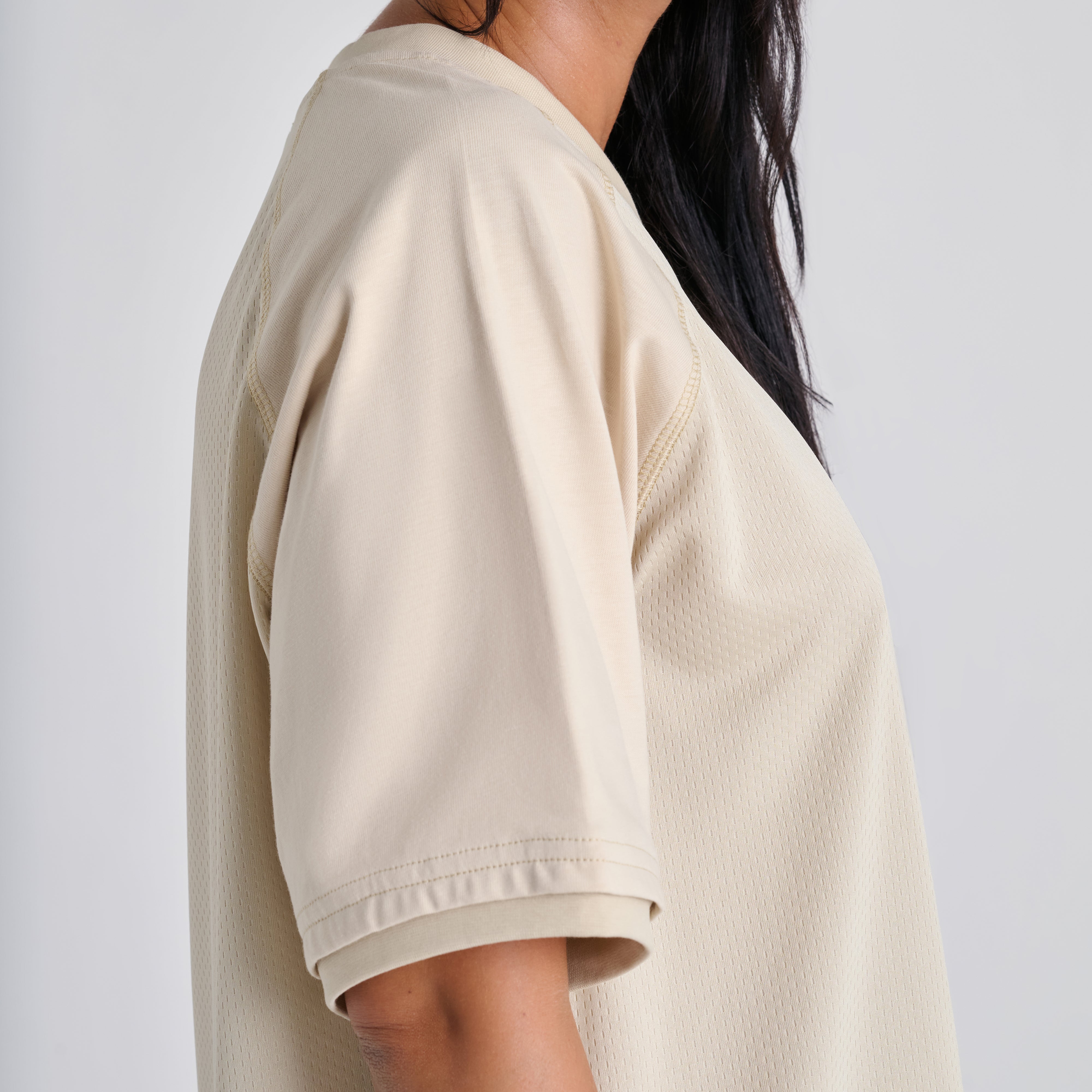 Mesh tee - Soft Sand