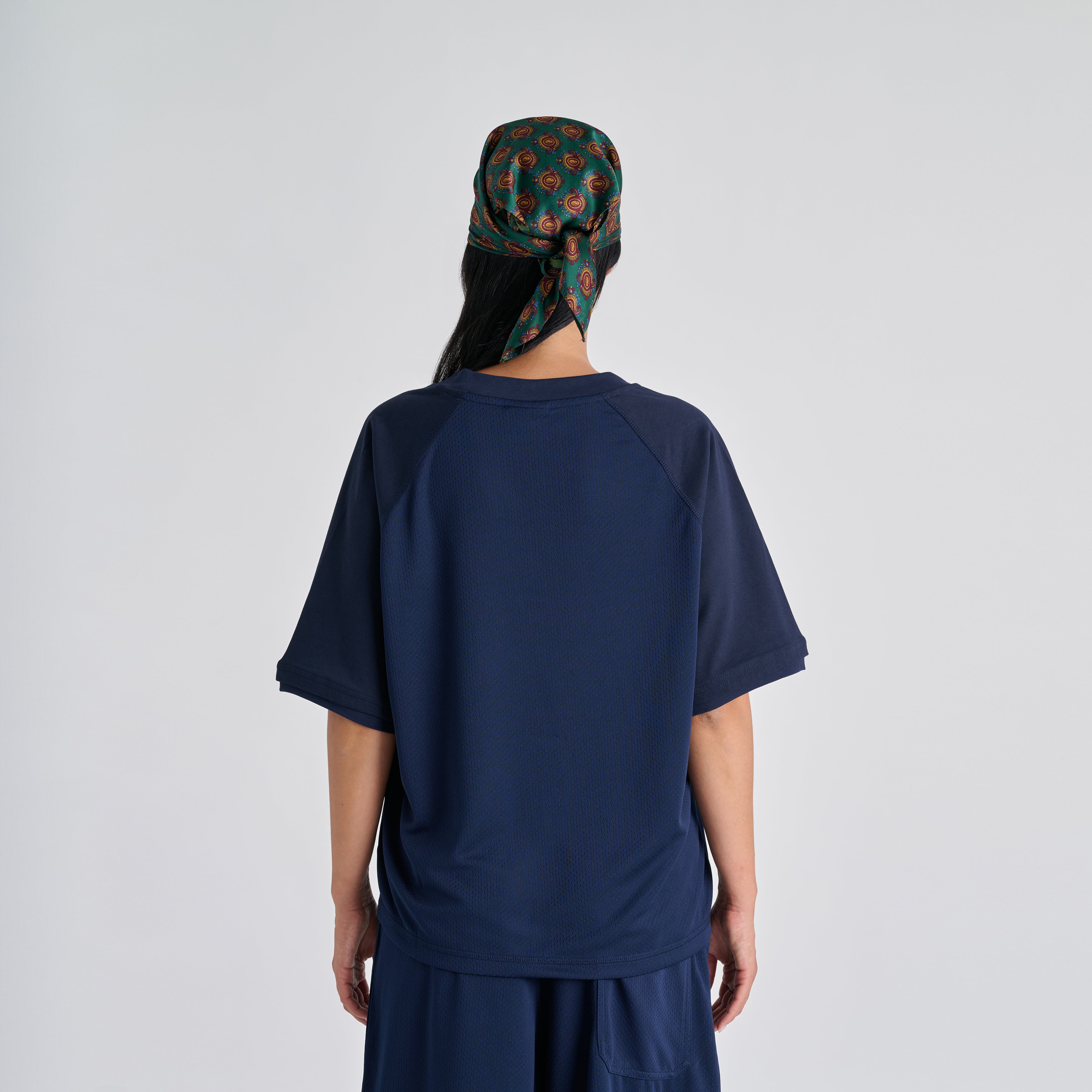 Mesh Tee - Blue Navy