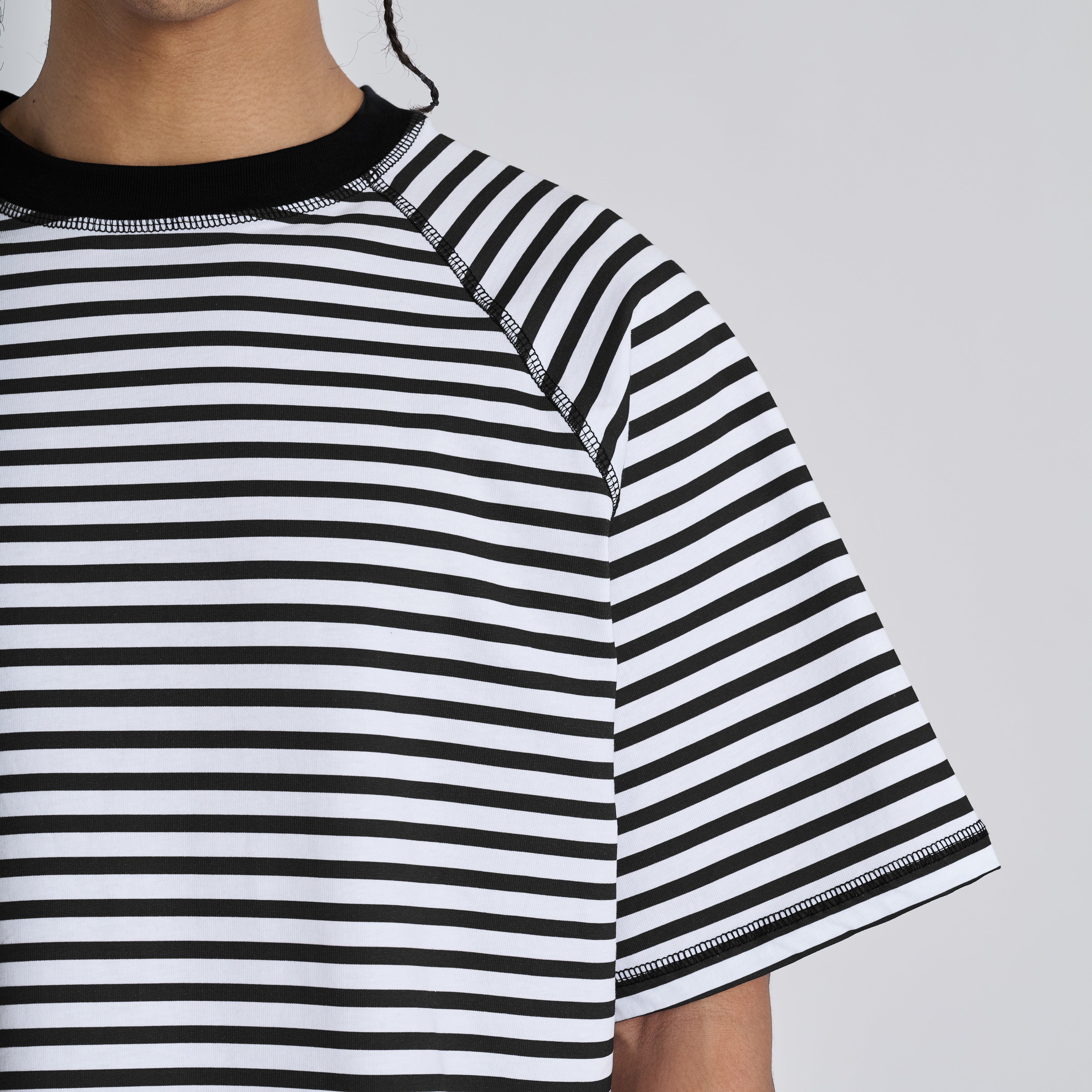 Stripes Tee - Jet Black