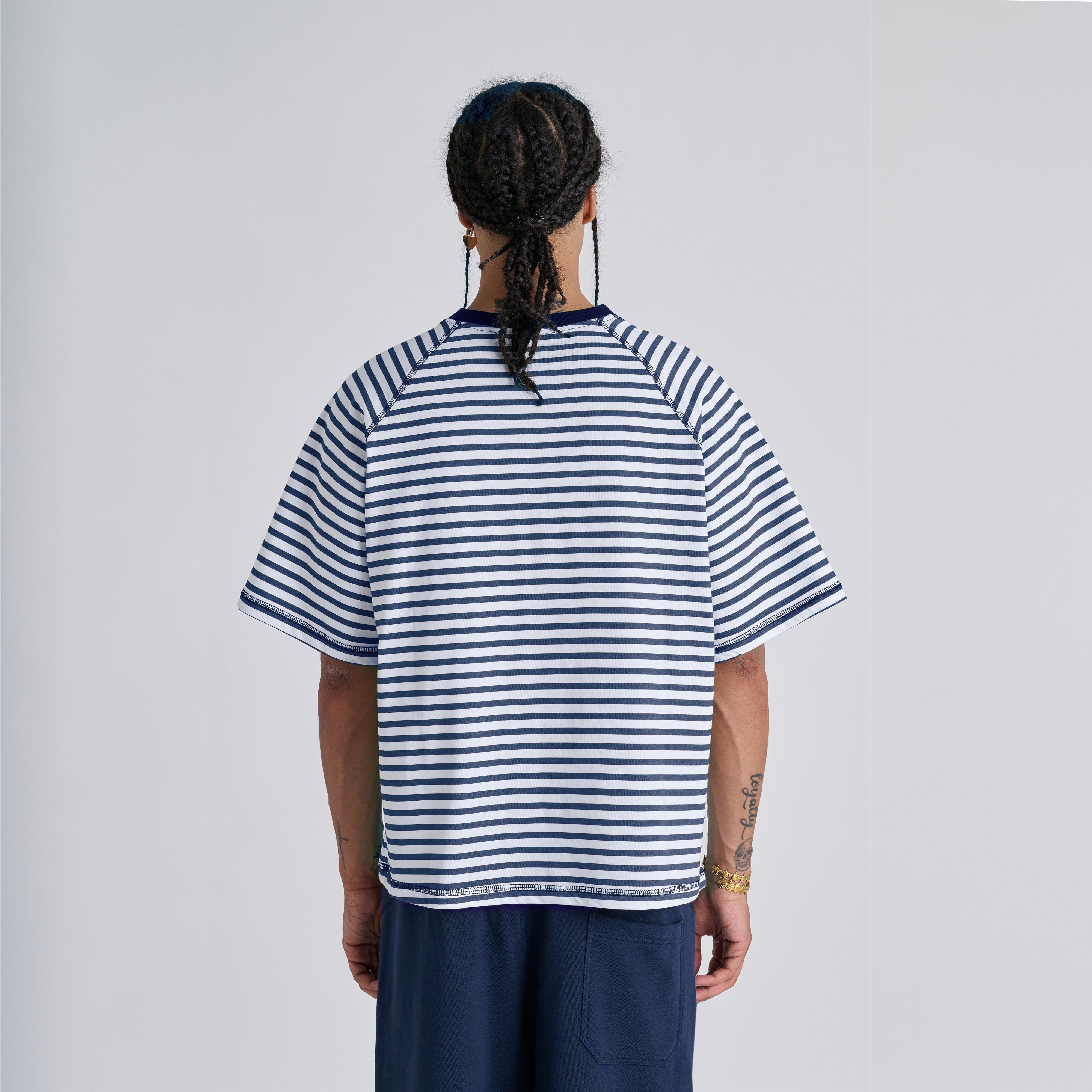 Stripes Tee - Blue Navy