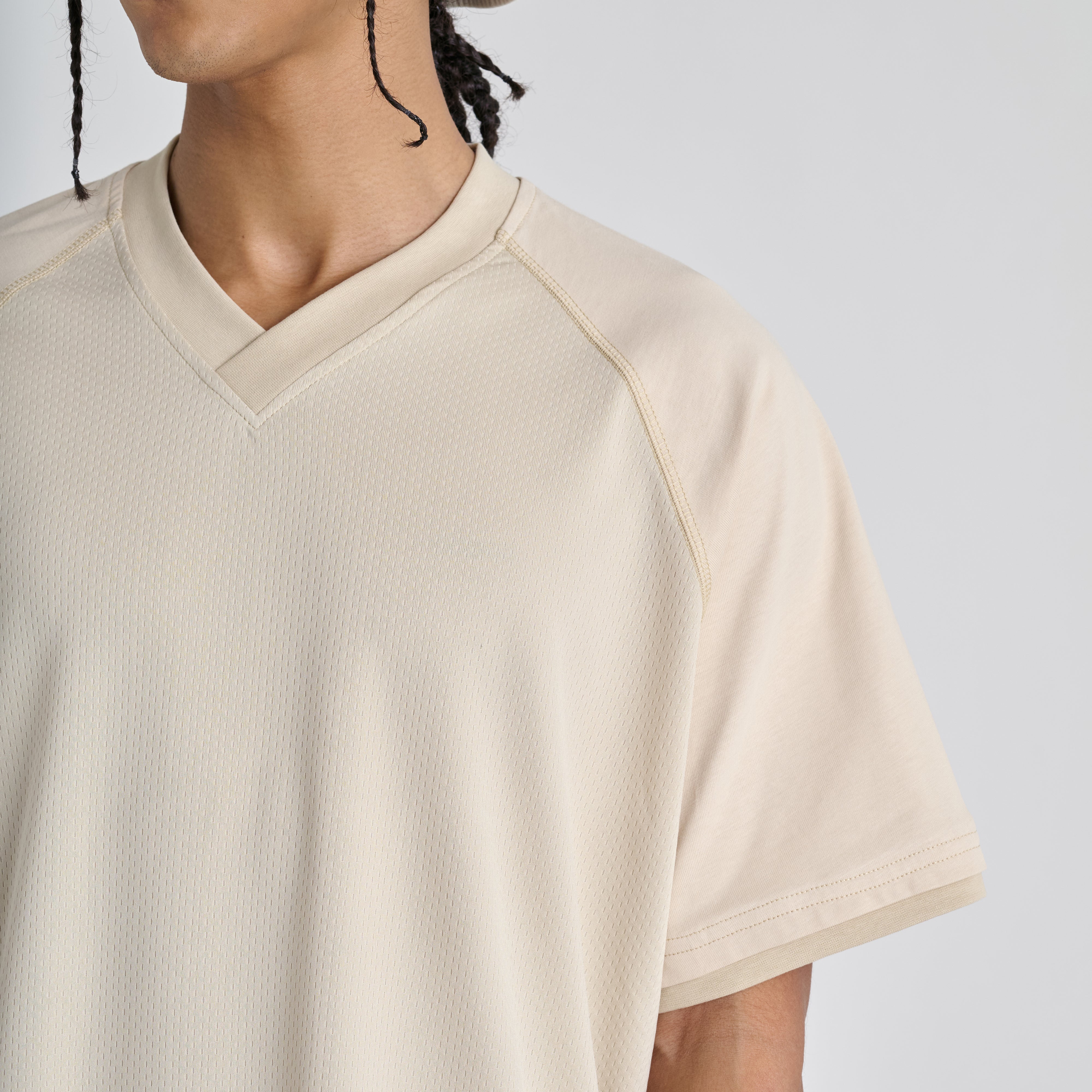 Mesh tee - Soft Sand