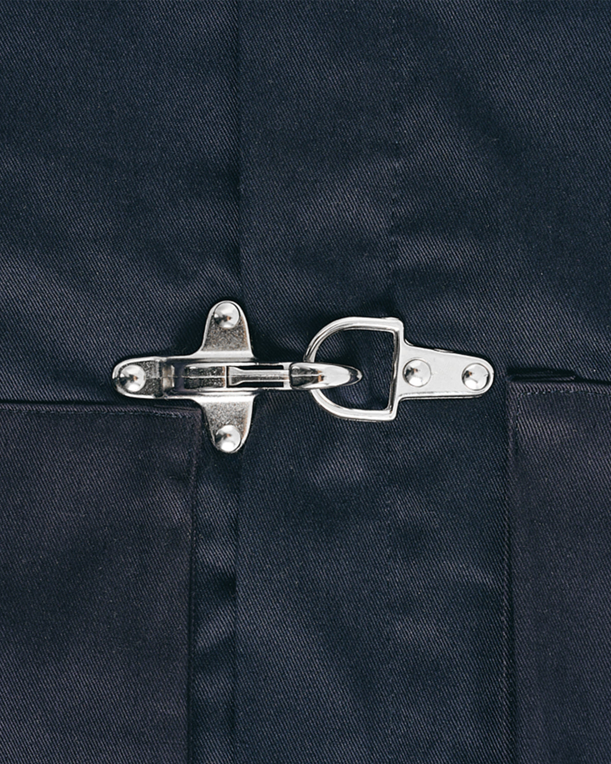 Padded Clasp Work Jacket - Navy Blue