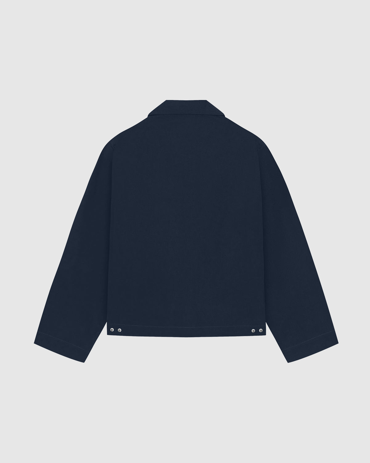 Padded Clasp Work Jacket - Navy Blue