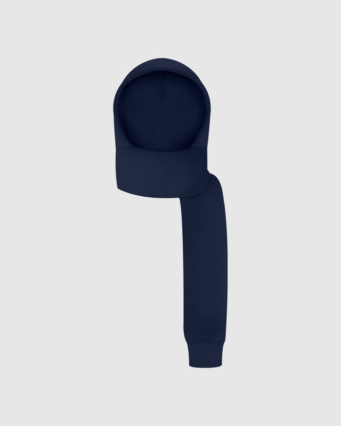 Navy Blue Upcycled Hoodscarf