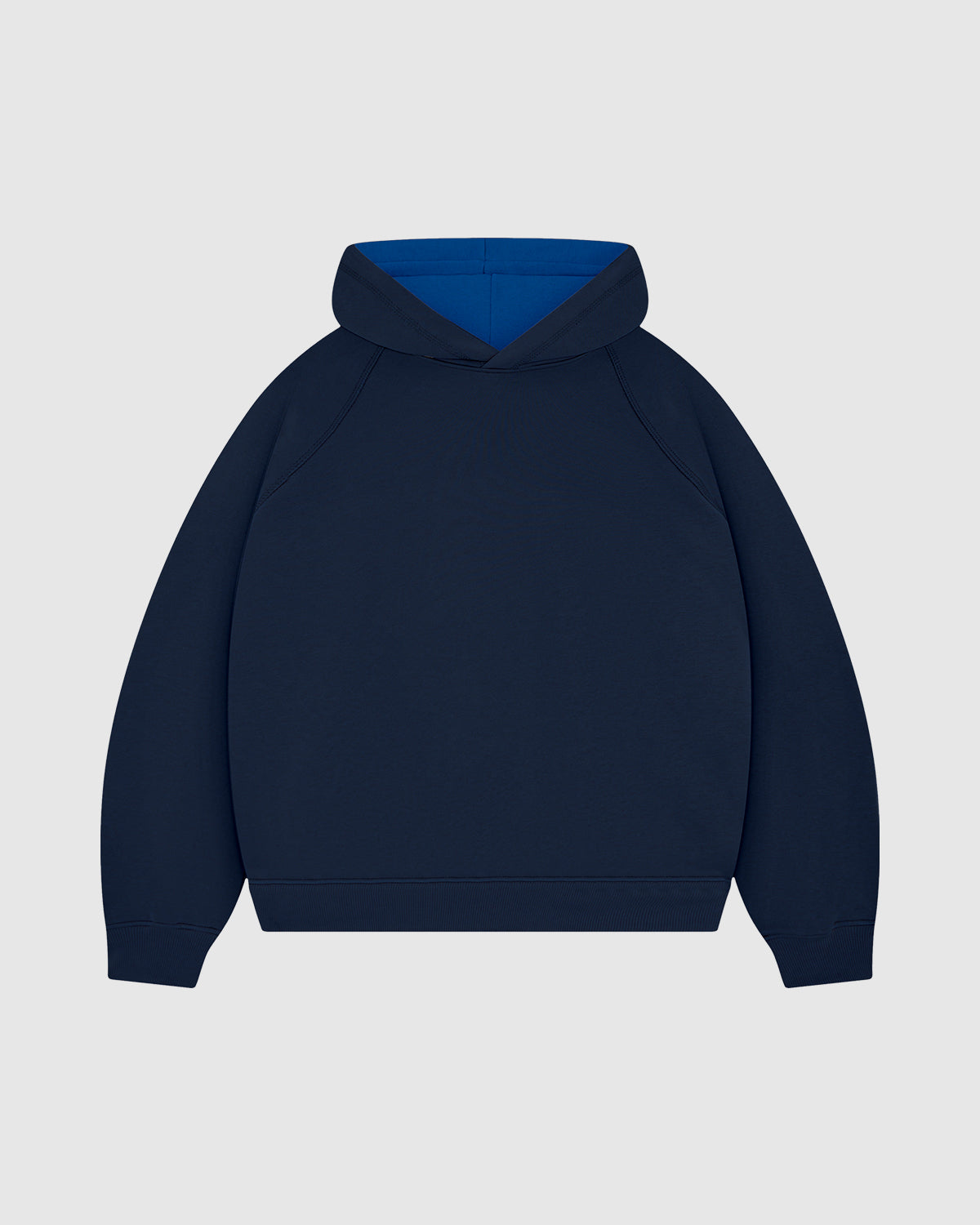 Navy Blue & Royal Blue Double Face Hoodie