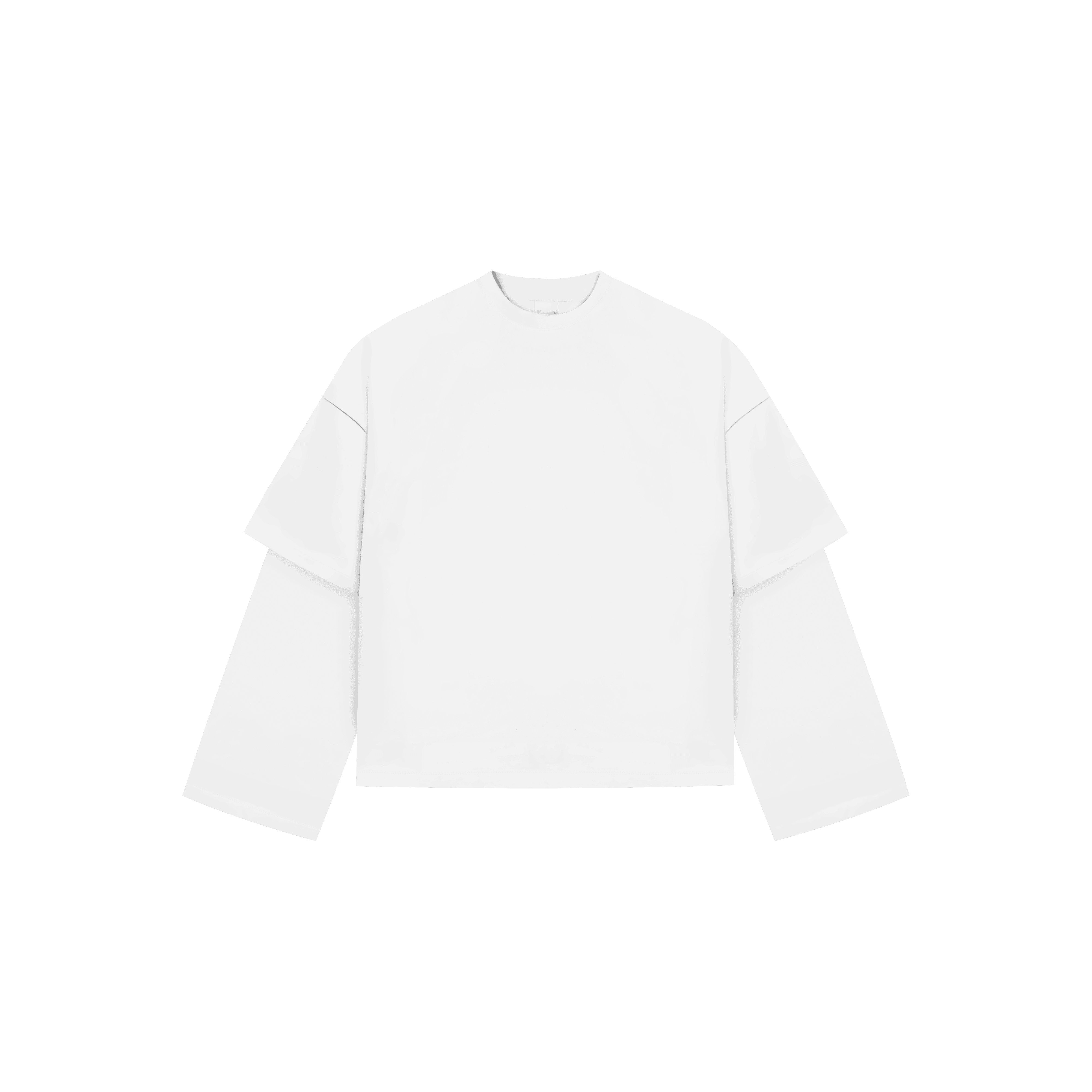 Heavyweight Optical White Double Sleeve tee