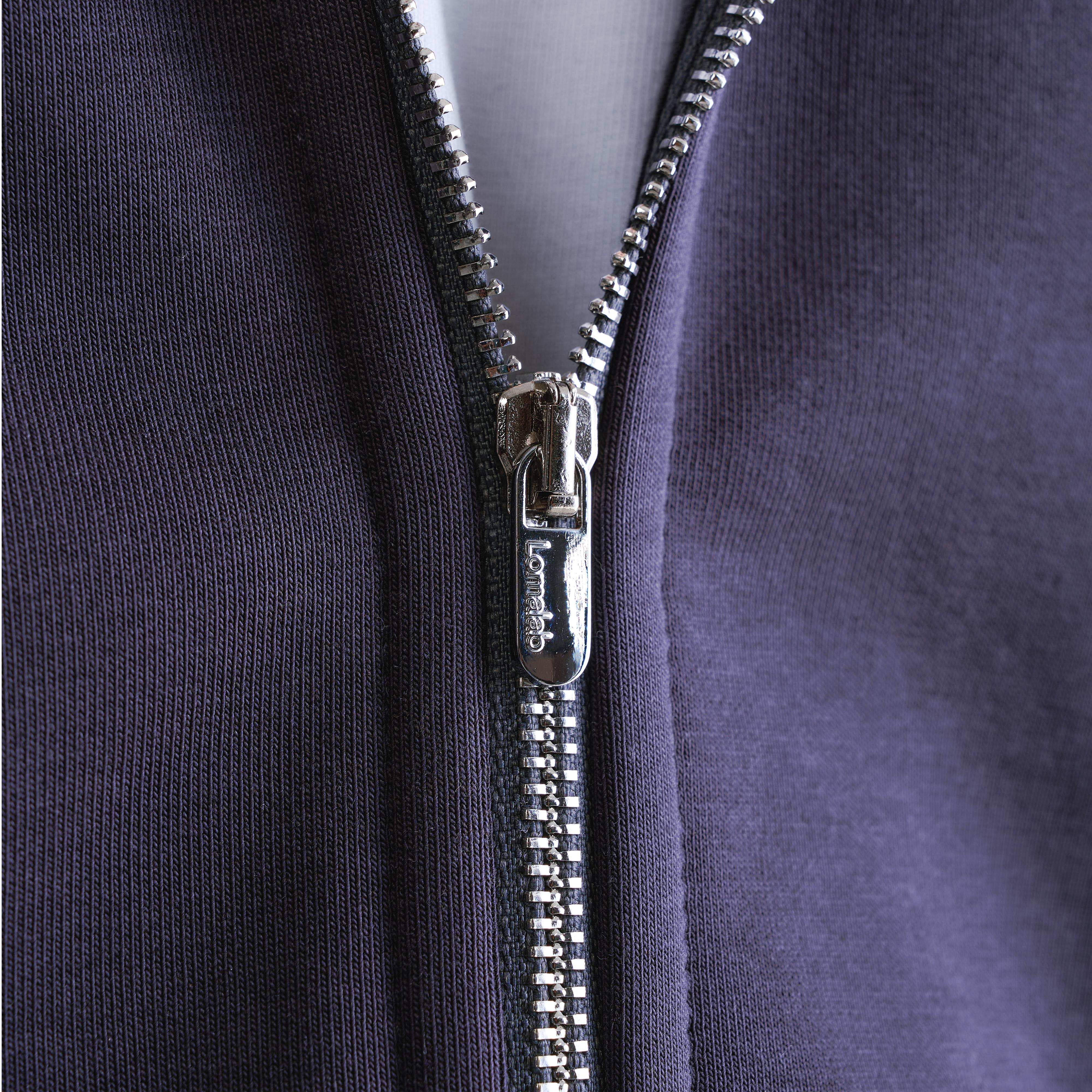 Felpa con cappuccio e zip antracite Premium da 500 g/m²