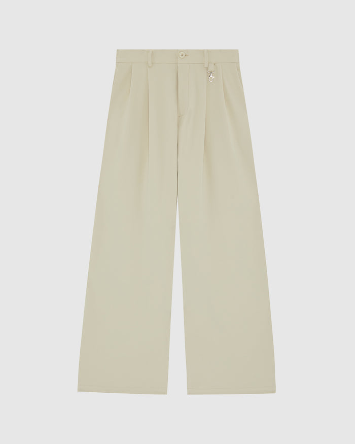 Pure Sand Everyday Pleated Pants