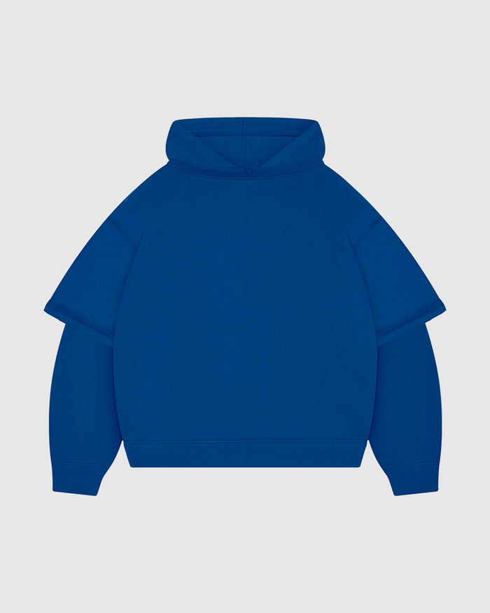 Royal Blue Double-Sleeve Hoodie