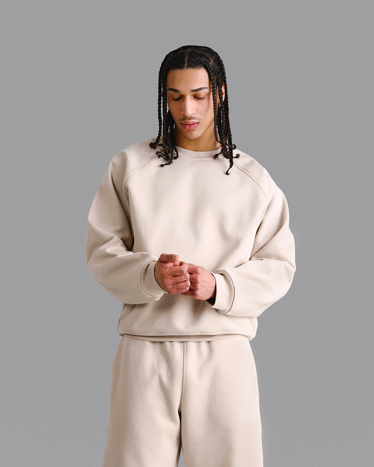 Premium 500gsm Soft Sand Crewneck