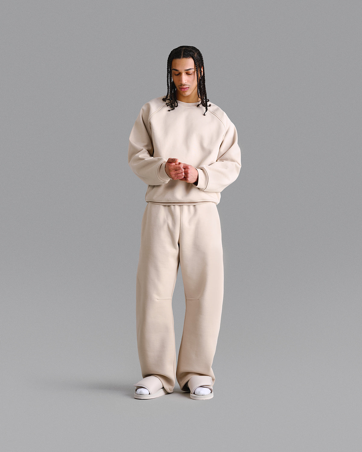 Premium 500gsm Soft Sand Crewneck