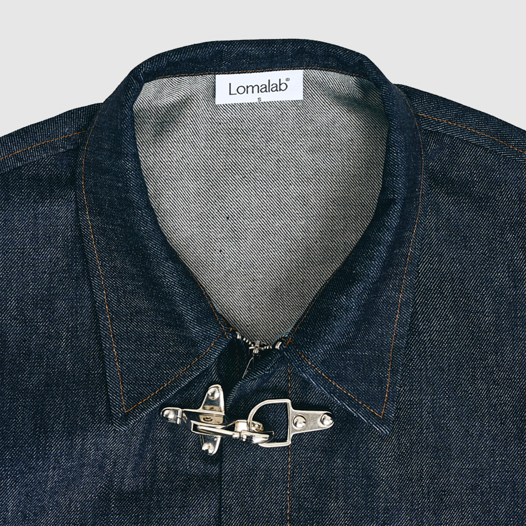 Raw Denim Clasp Work Jacket - Indigo