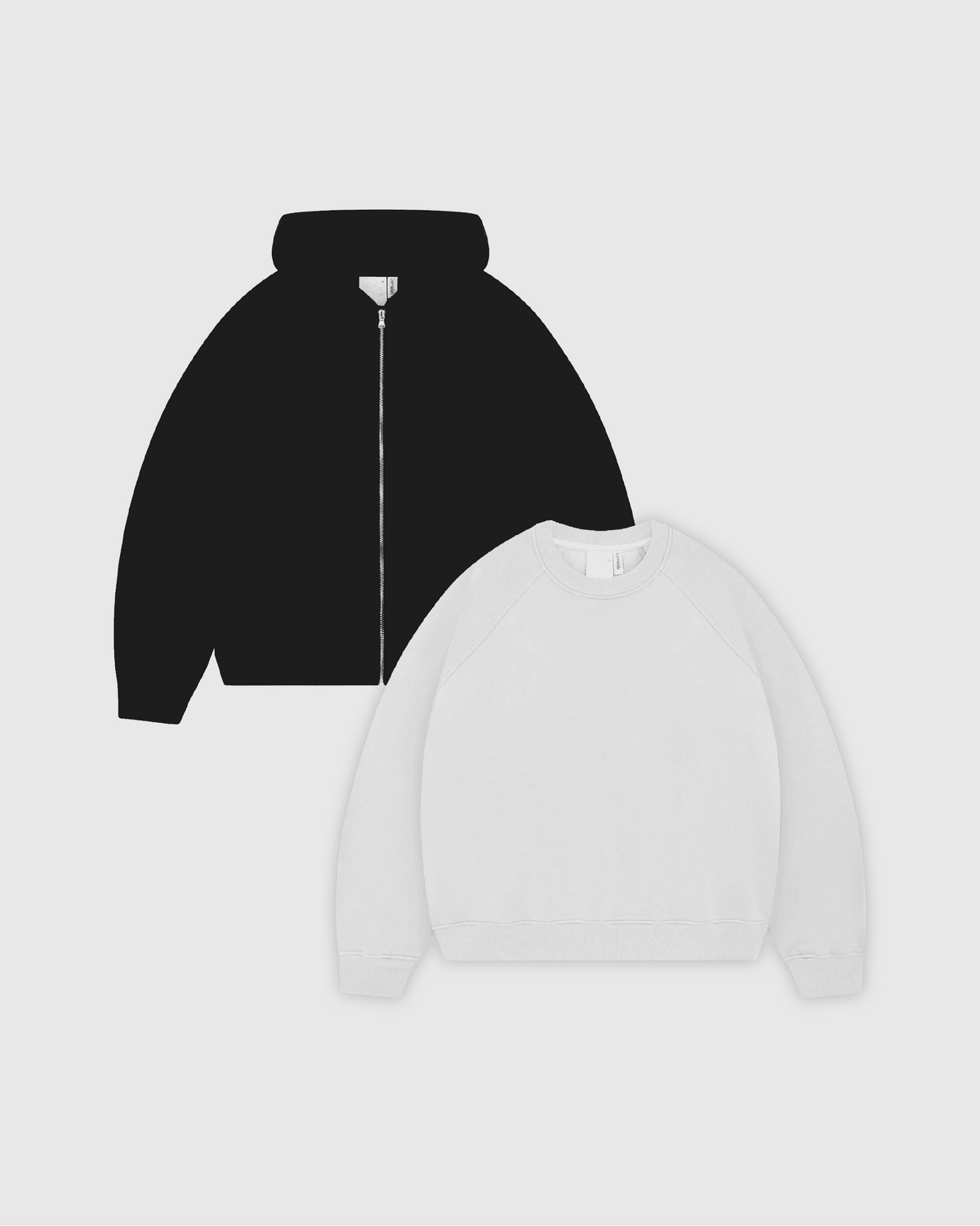 EVERYDAY ZIP HOODIE + CREWNECK SET 350gsm
