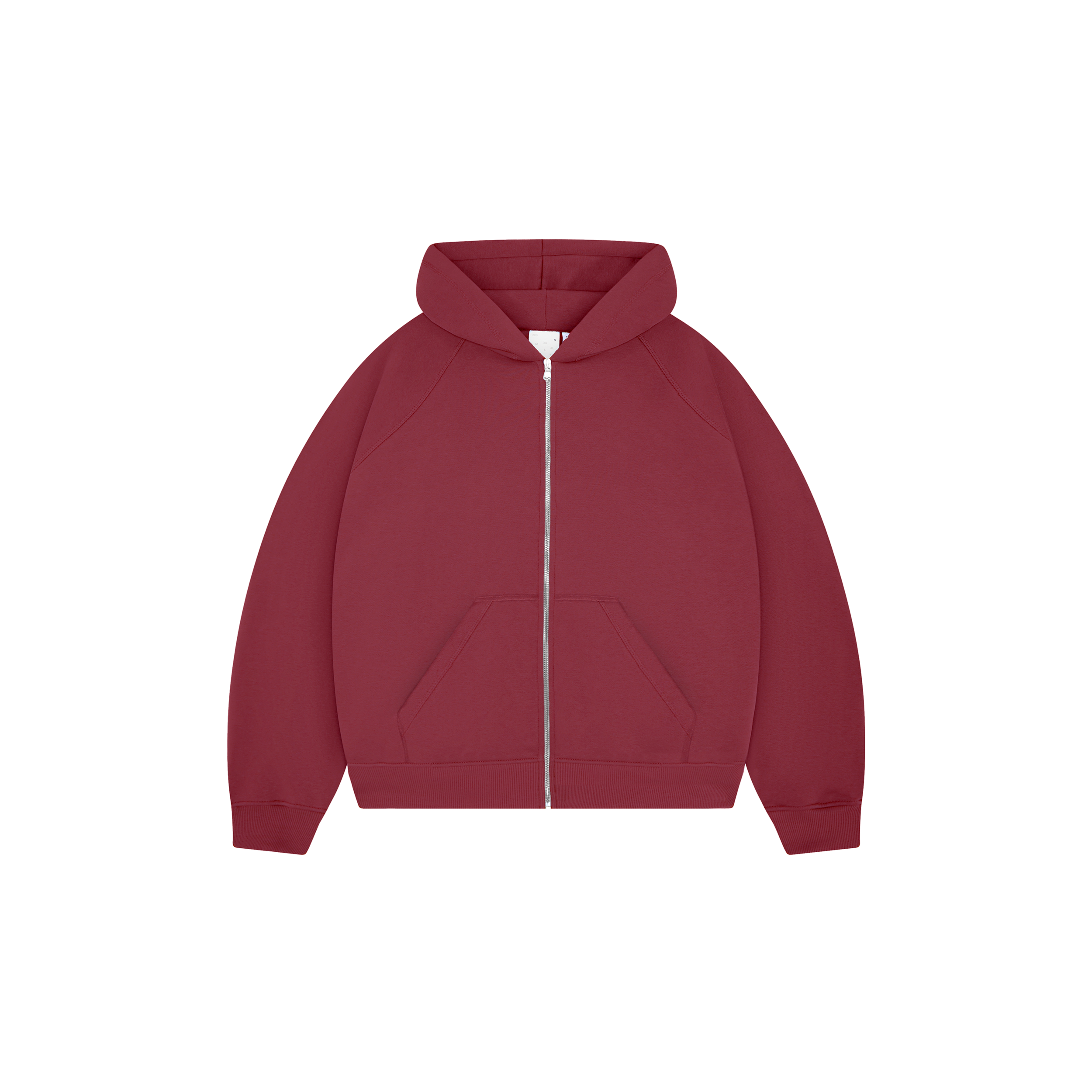 Everyday Bordeaux Zip Hoodie