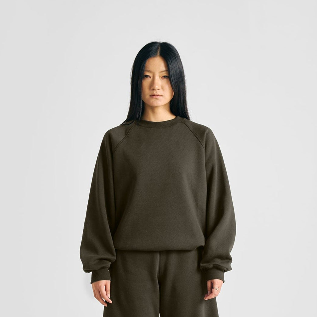 EVERYDAY MILITARY GREEN CREWNECK