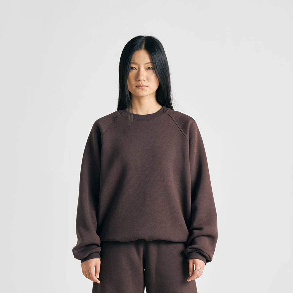 EVERYDAY MOCHA BROWN CREWNECK