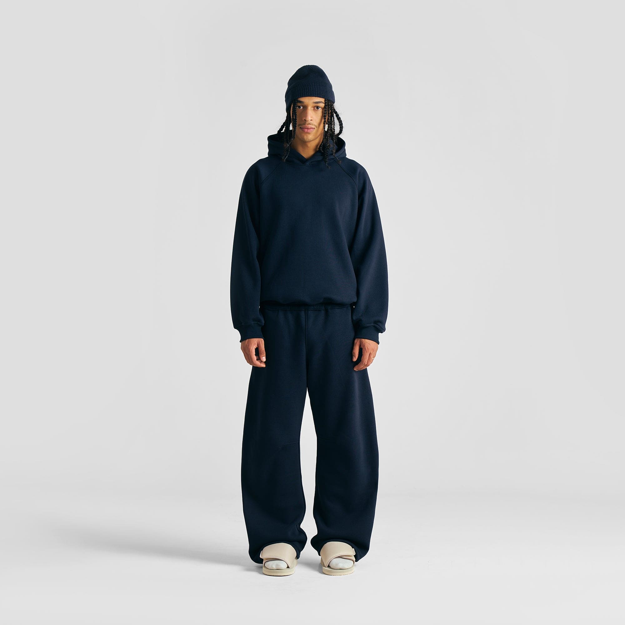 FELPA CON CAPPUCCIO BLU NAVY PER TUTTI I GIORNI