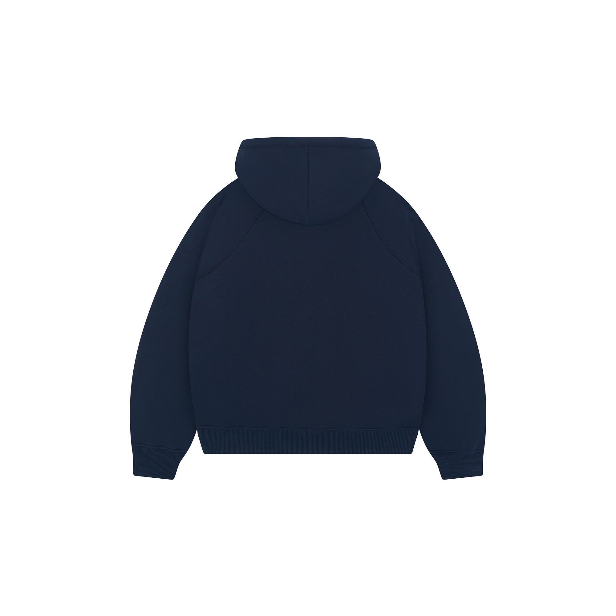 Felpa con cappuccio blu navy con zip per tutti i giorni