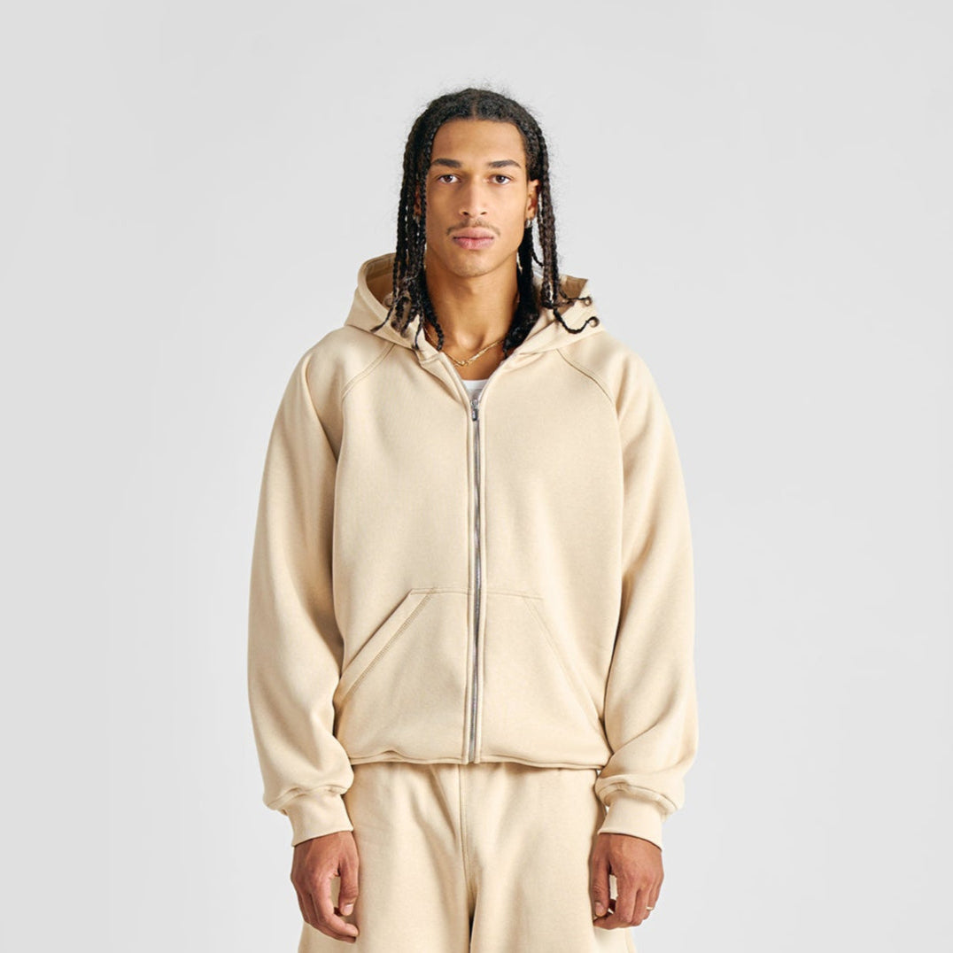 Felpa con cappuccio Everyday Soft Sand Zip