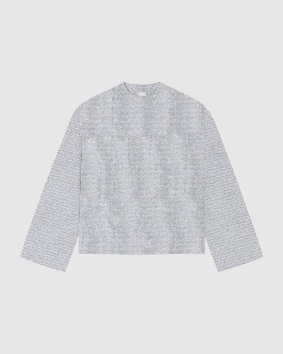 Waffle Gym Grey Longsleeve Tee