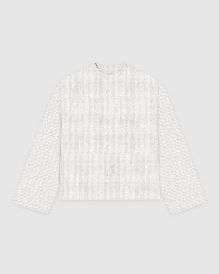 Waffle Off White Longsleeve Tee