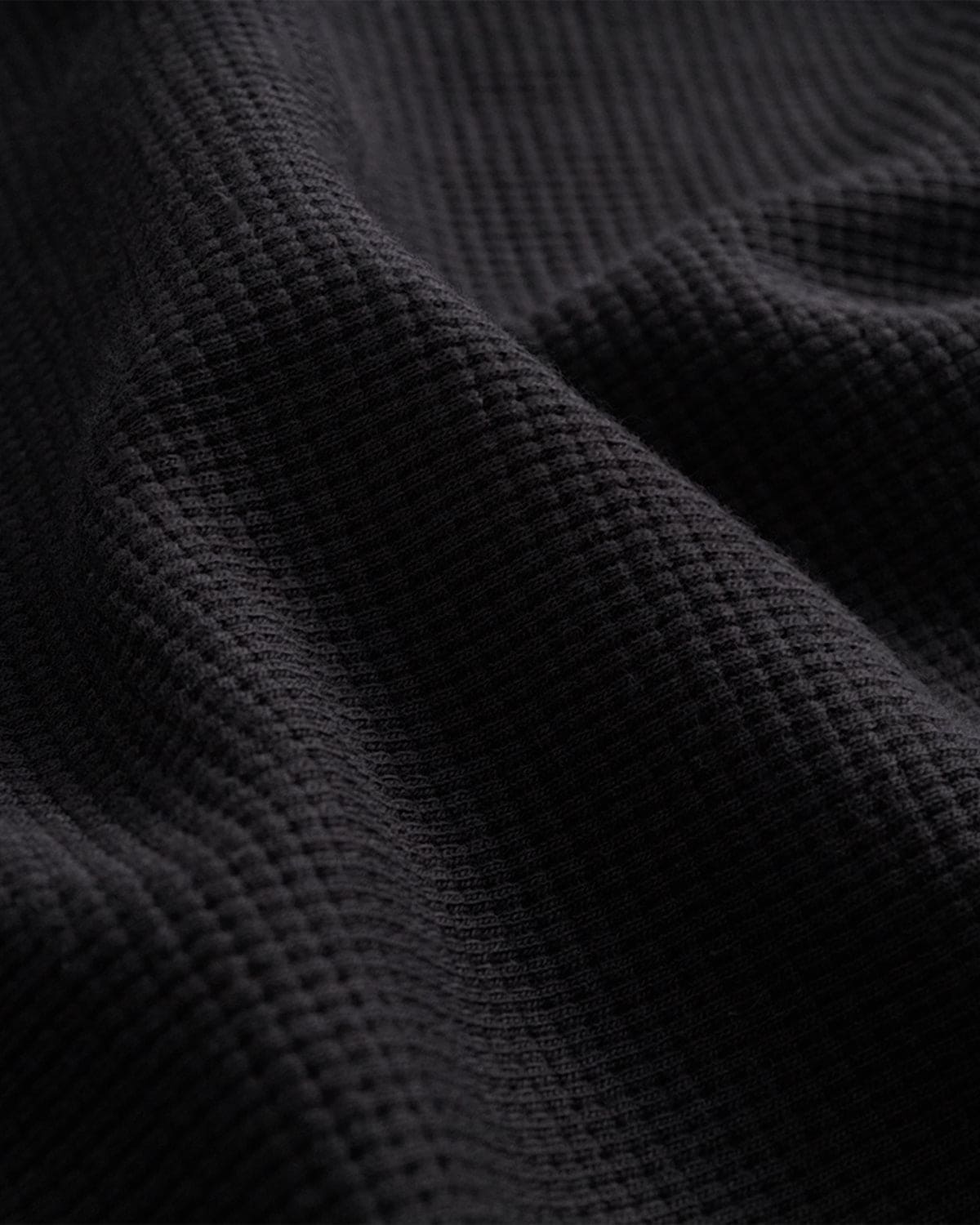 Waffle Jet Black Tee
