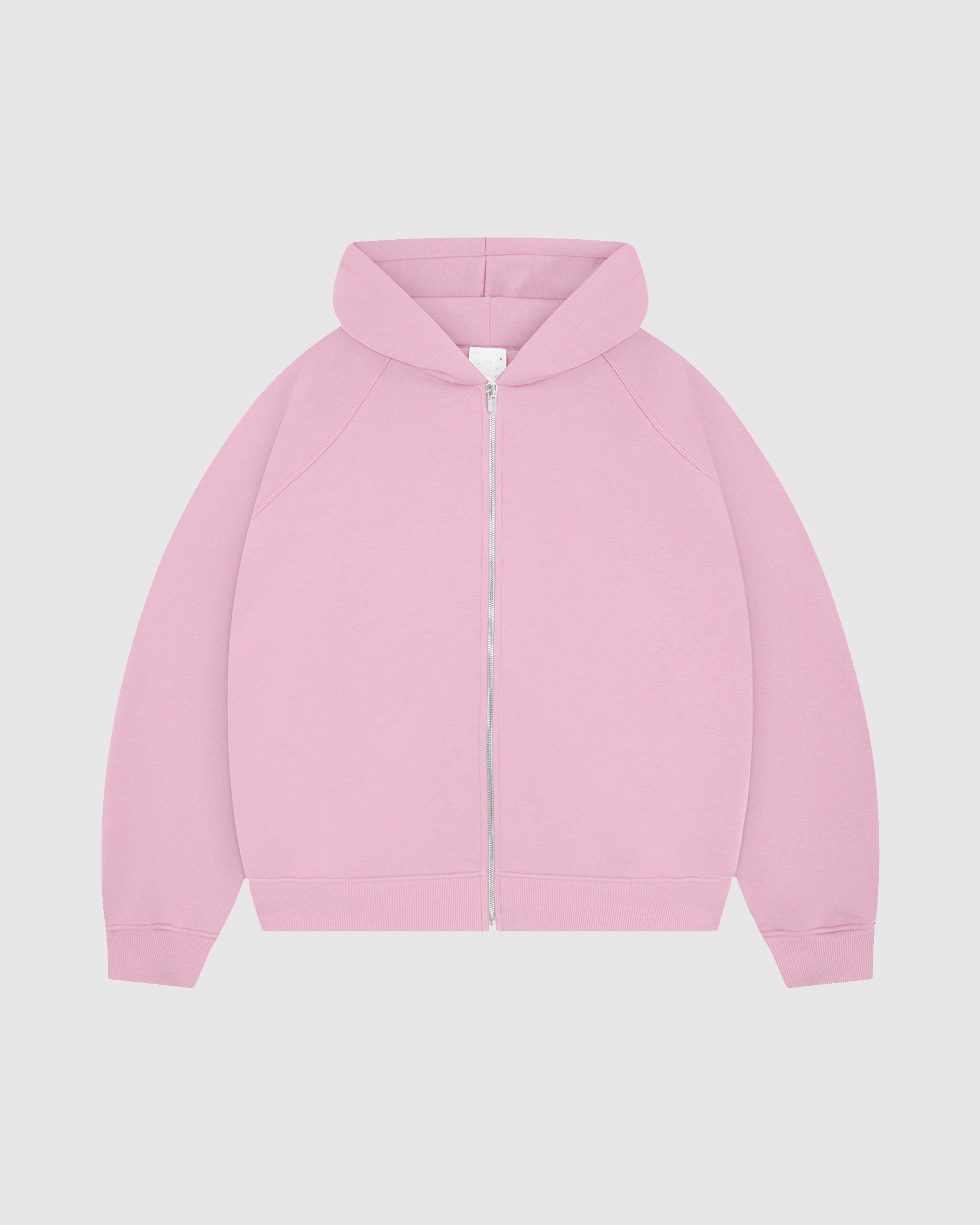 EVERYDAY BABY PINK ZIP HOODIE