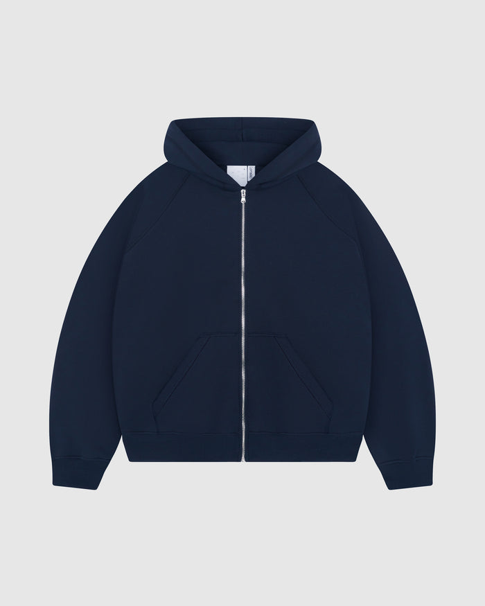 EVERYDAY NAVY BLUE ZIP HOODIE