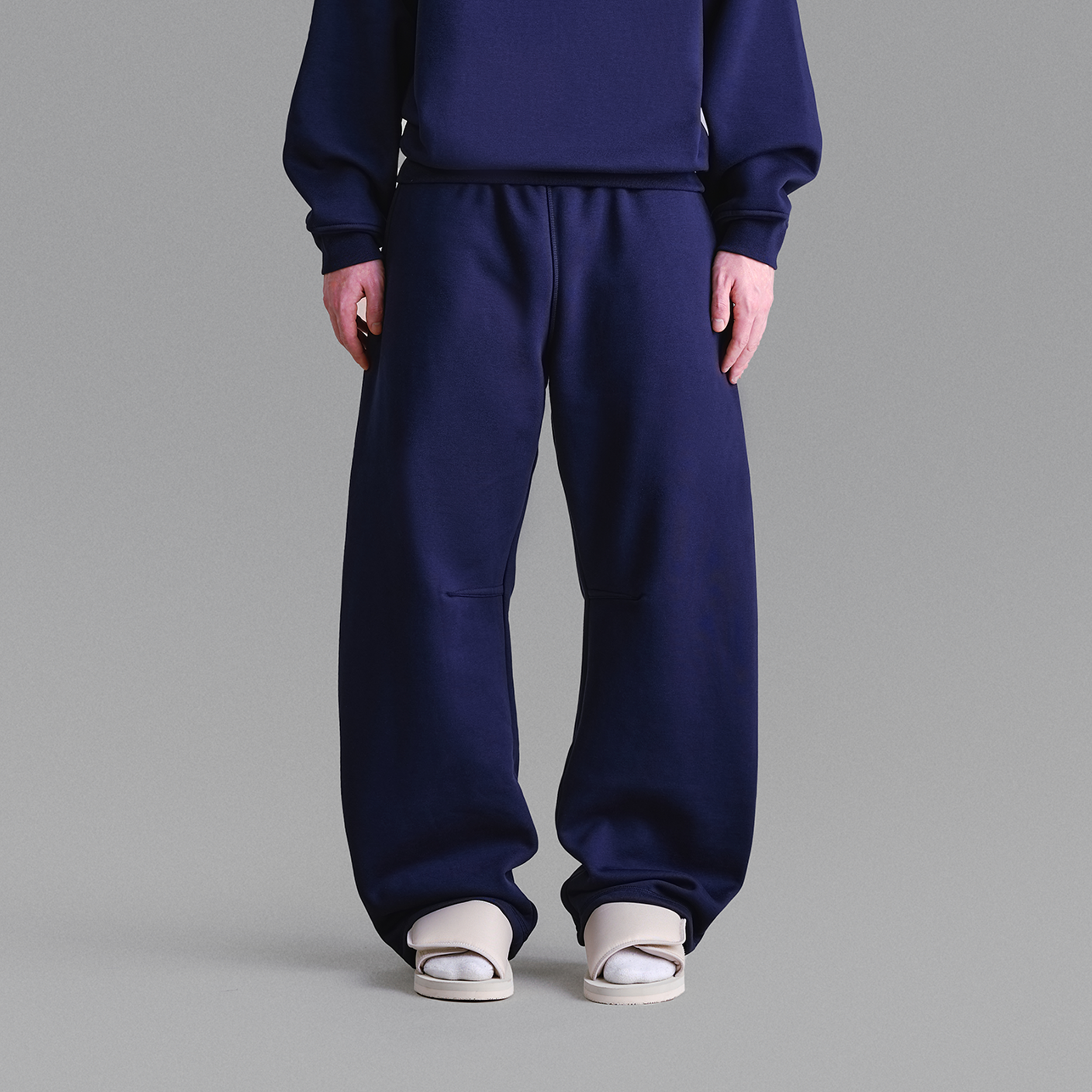Pantaloni della tuta blu navy Premium da 500 g/m²