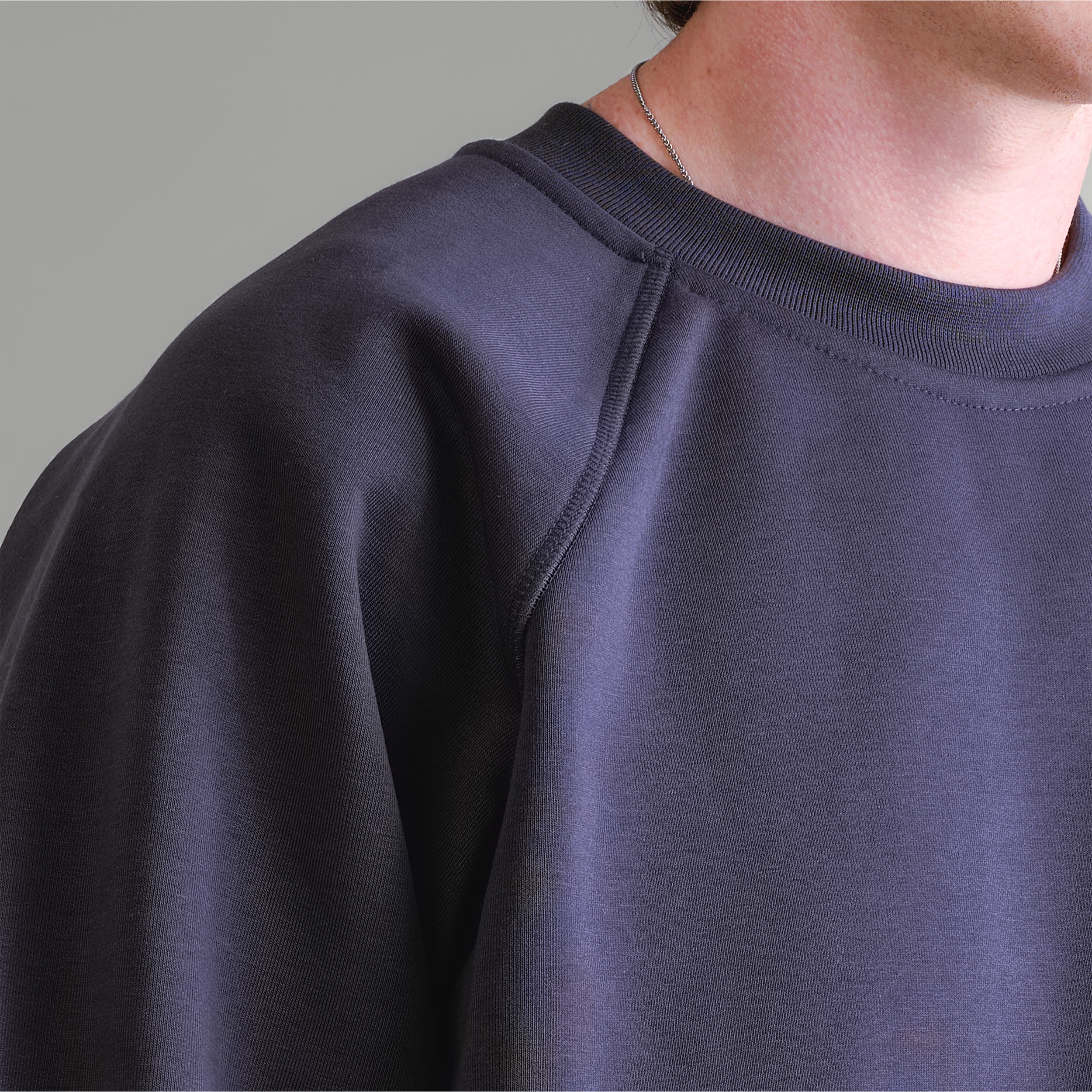 Maglia girocollo antracite Premium da 500 g/m²