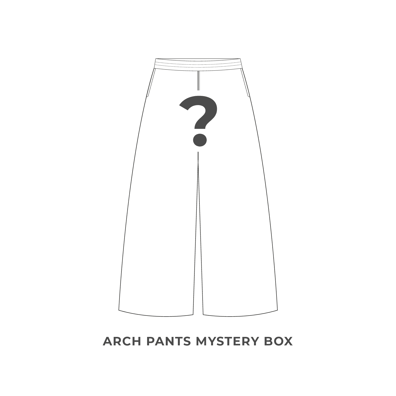 Scatola misteriosa di pantaloni ad arco