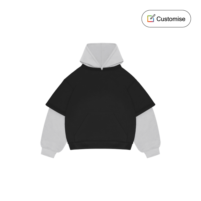 Customisable Double Sleeve Hoodie