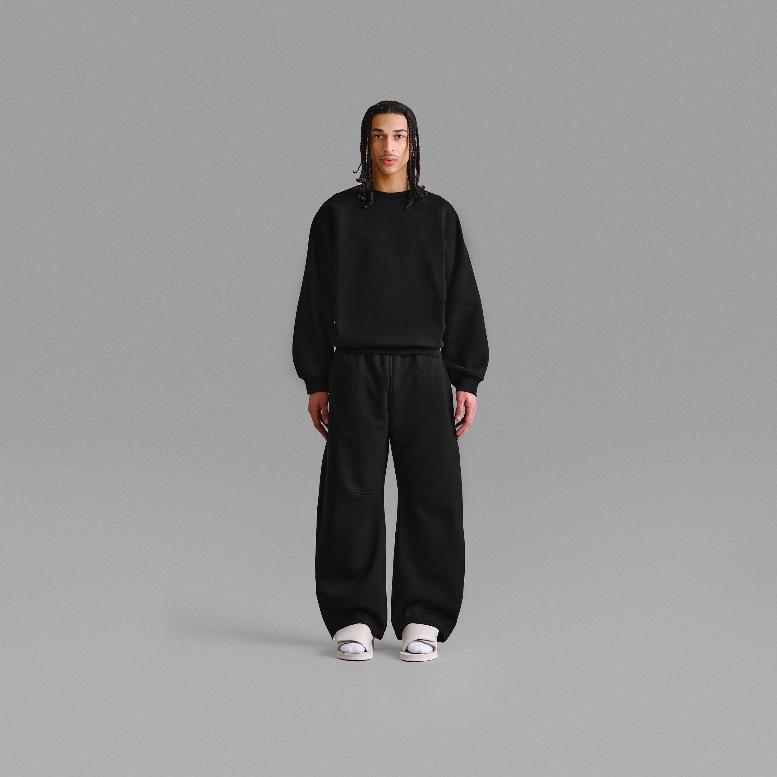 Pantaloni della tuta neri da 500 g/m² di alta qualità