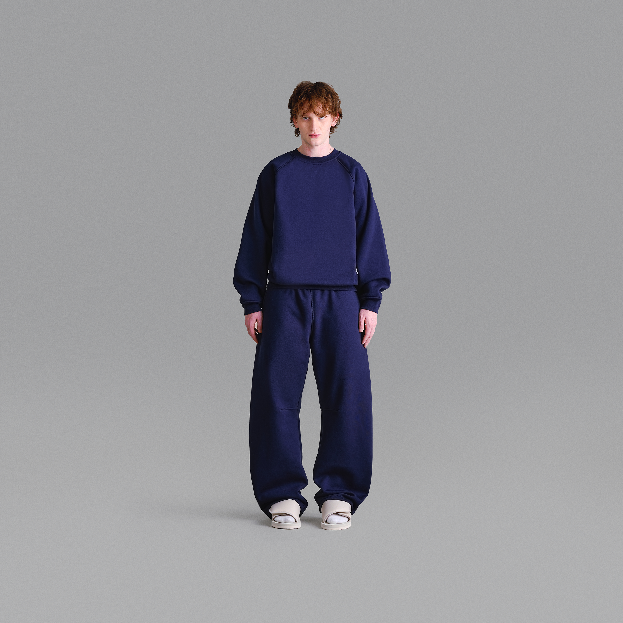 Pantaloni della tuta blu navy Premium da 500 g/m²