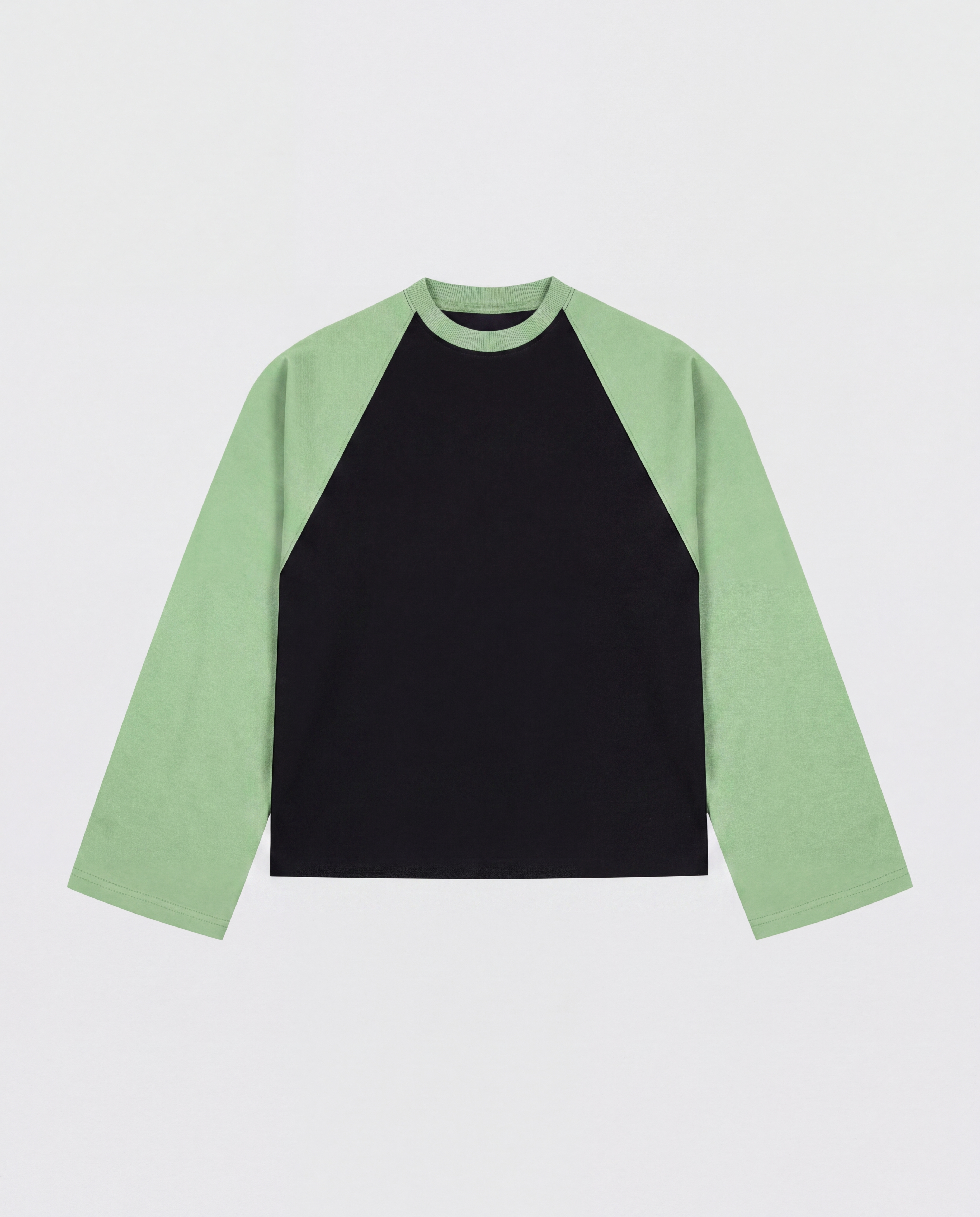 BASEBALL LONGSLEEVE - MATCHA GREEN/BLACK