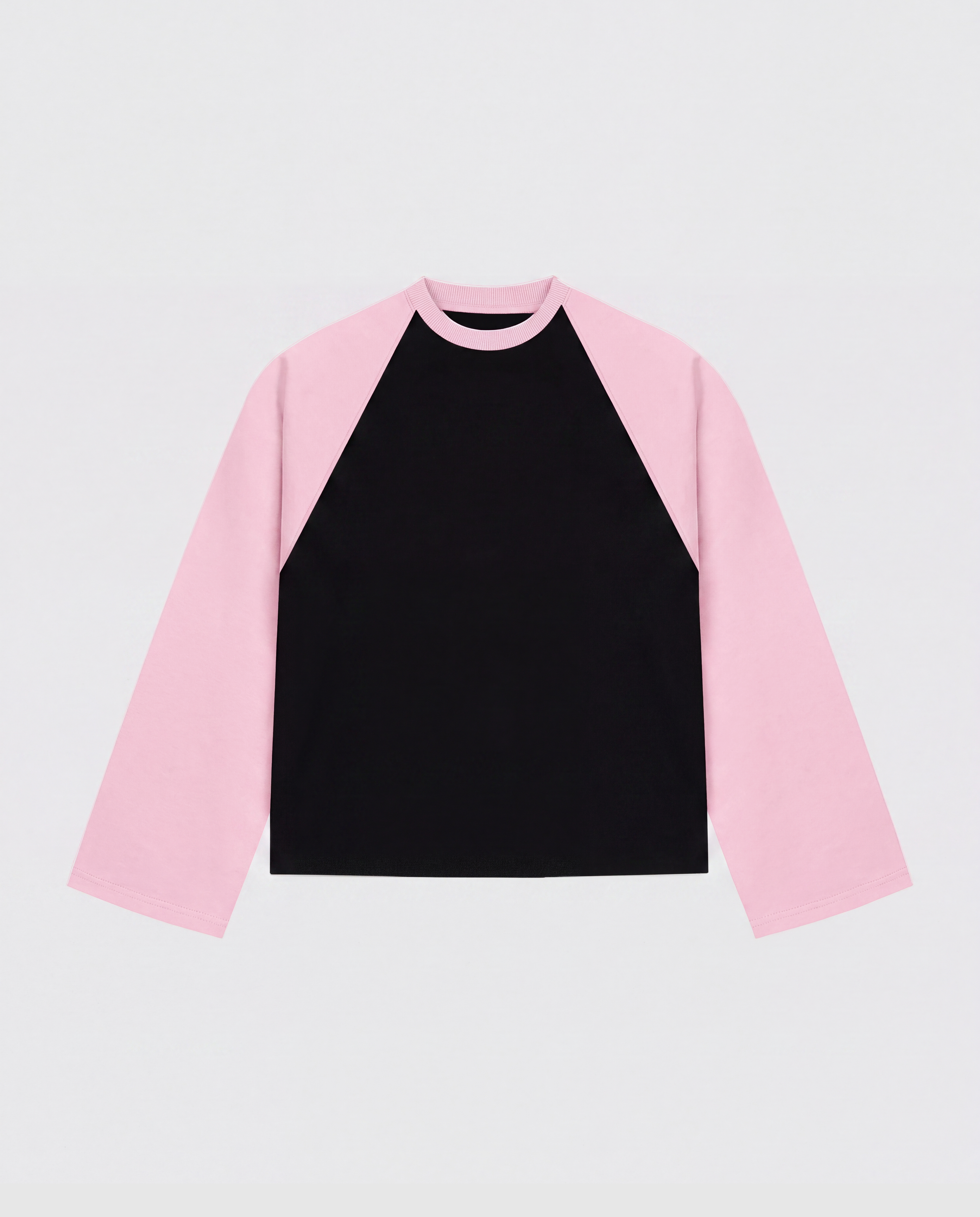 BASEBALL LONGSLEEVE - PINK/BLACK