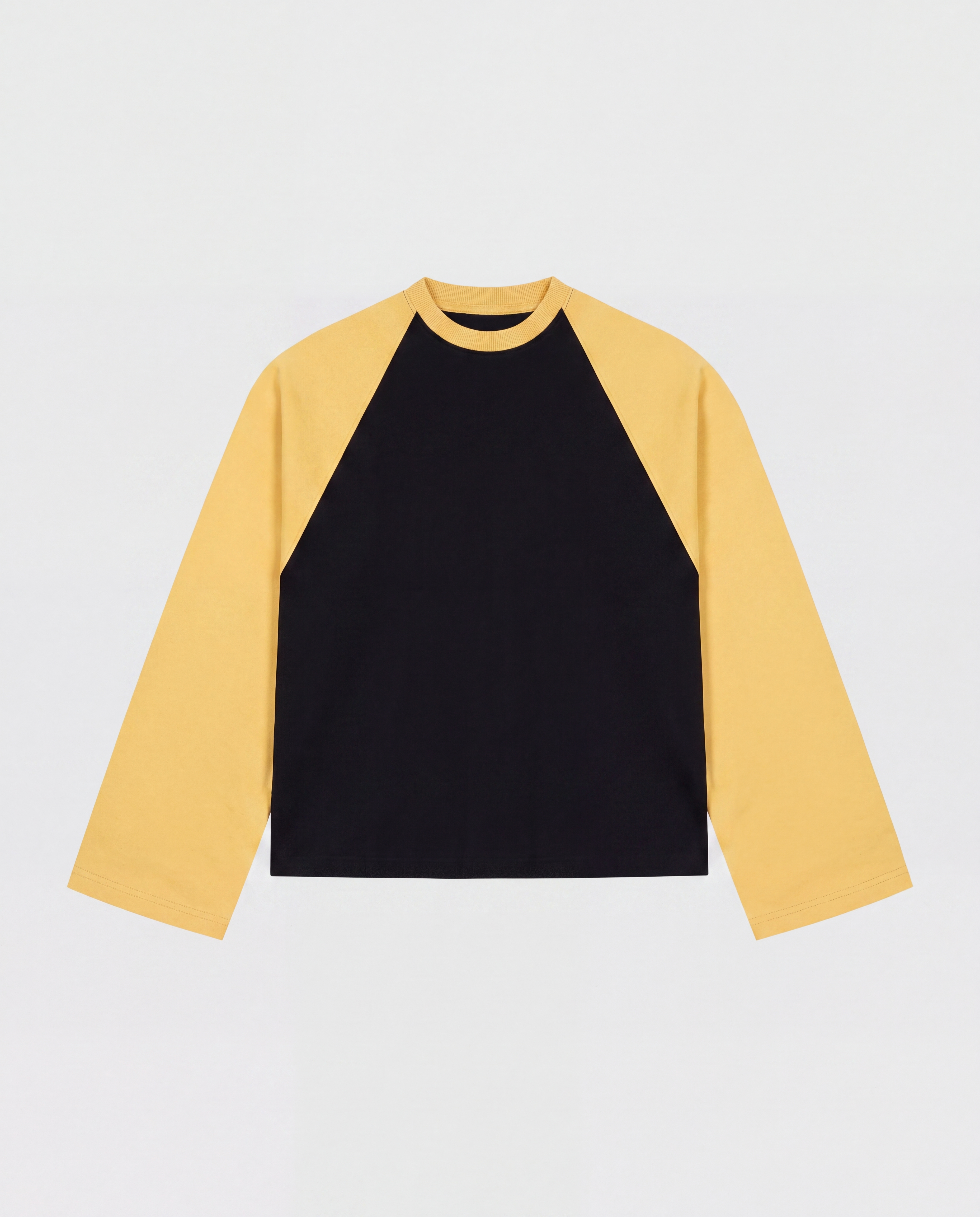 BASEBALL LONGSLEEVE - YELLOW/BLACK