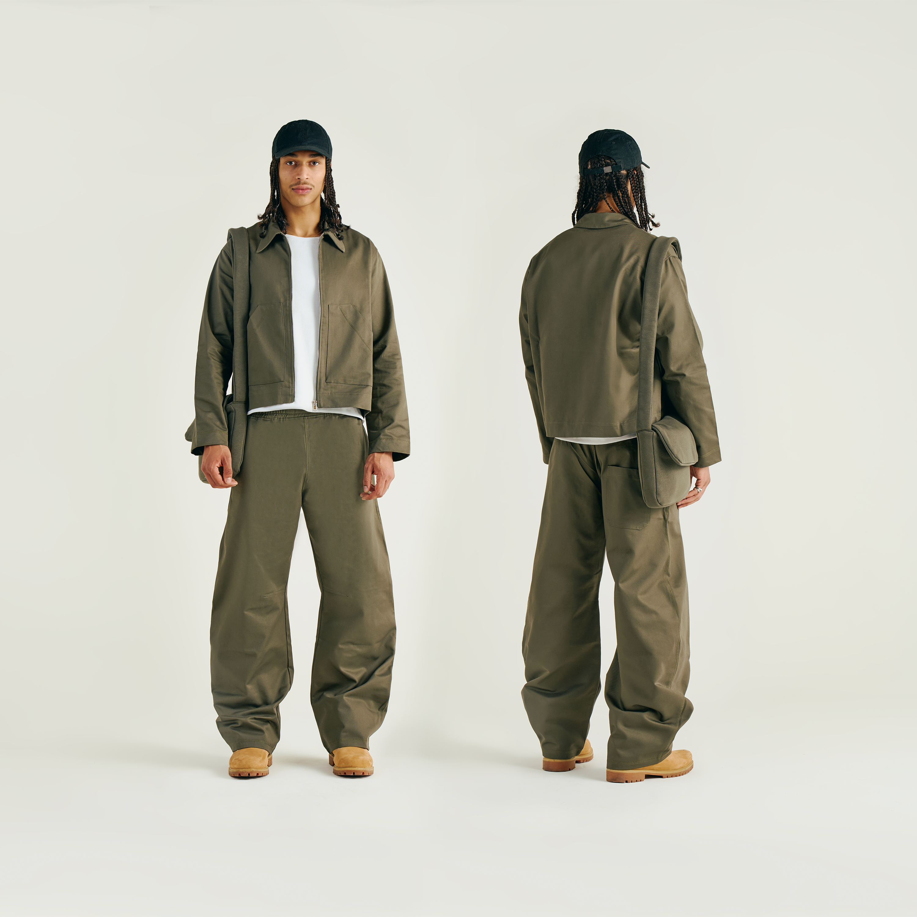 Military Green Arch Pants