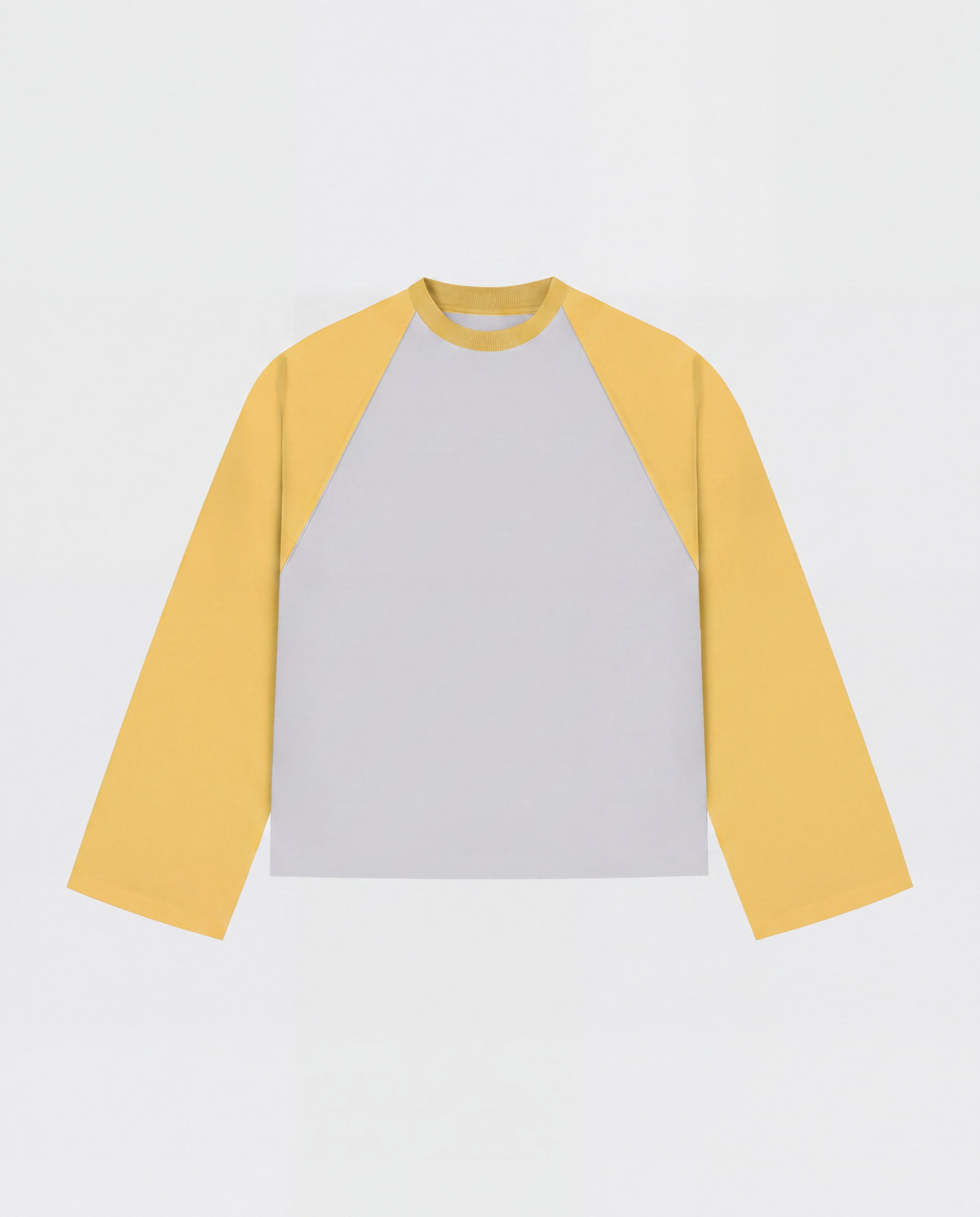 BASEBALL LONGSLEEVE - YELLOW/GREY